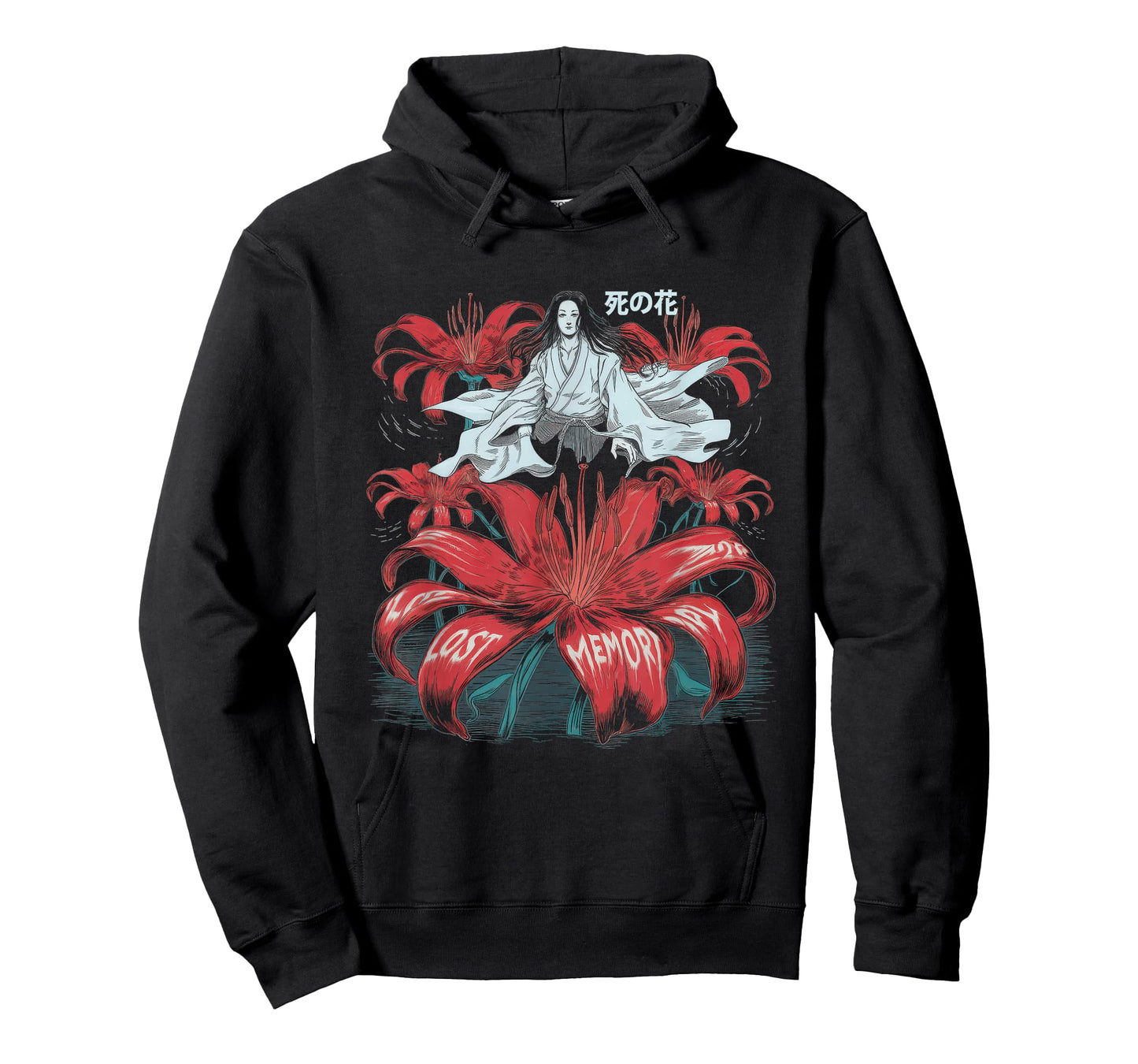 Japanese Spider Lily Tshirt Anime Aesthetic Flower Higanbana T-Shirt