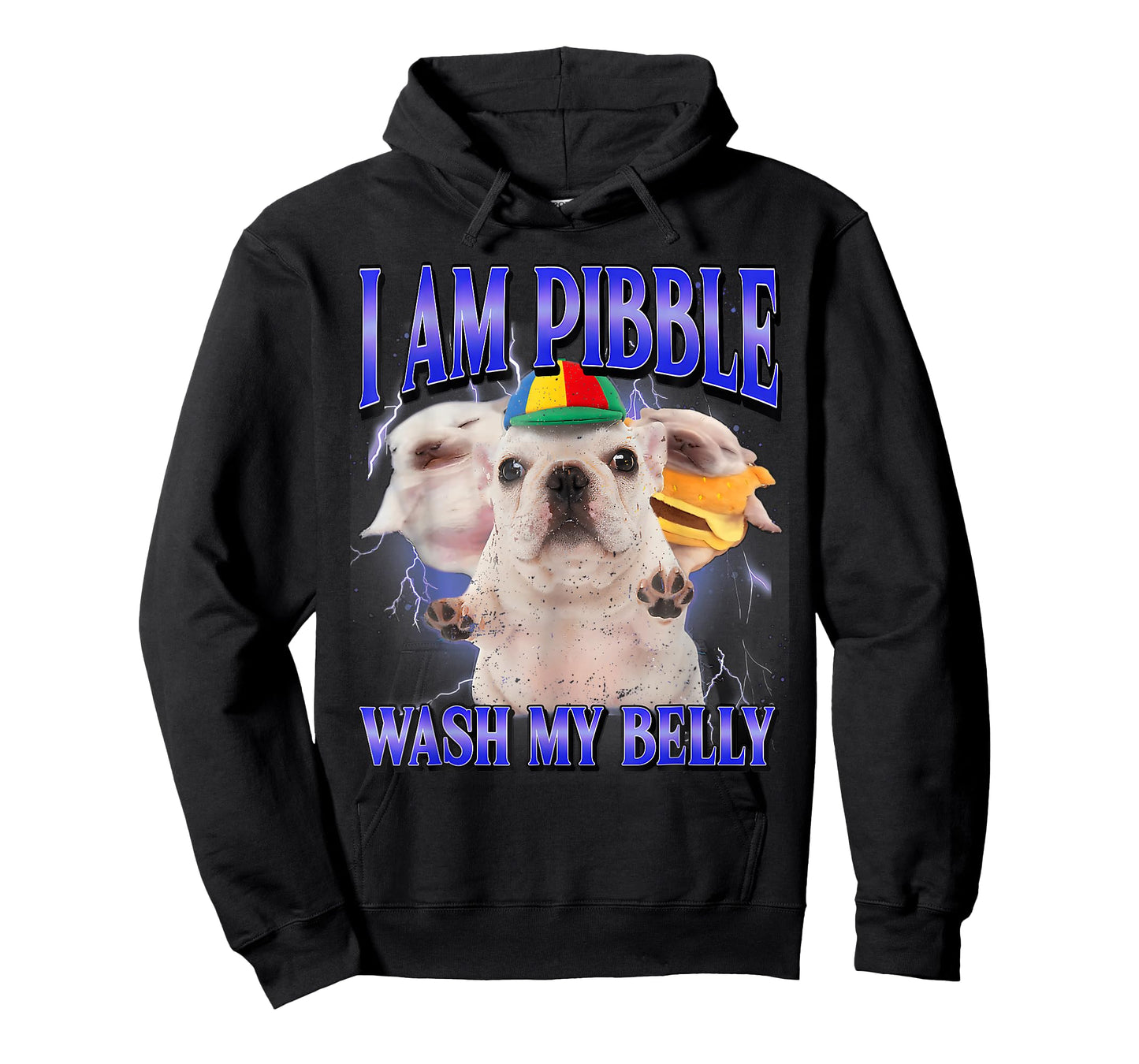I Am Pibble Wash My Belly Funny Dog Meme T-Shirt