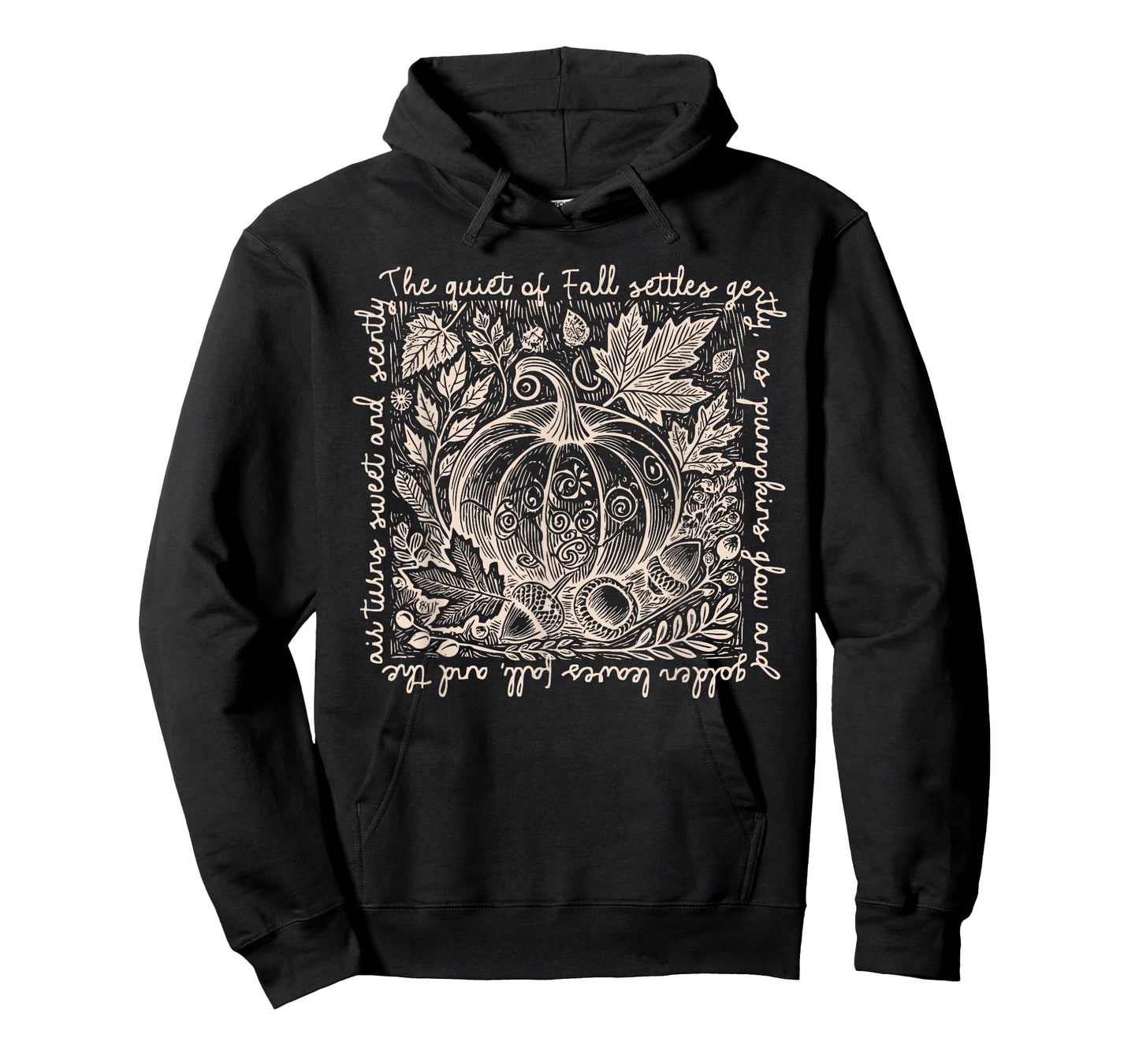 Retro Boho Celestial The Quiet of Fall Settles Gentle Autumn T-Shirt