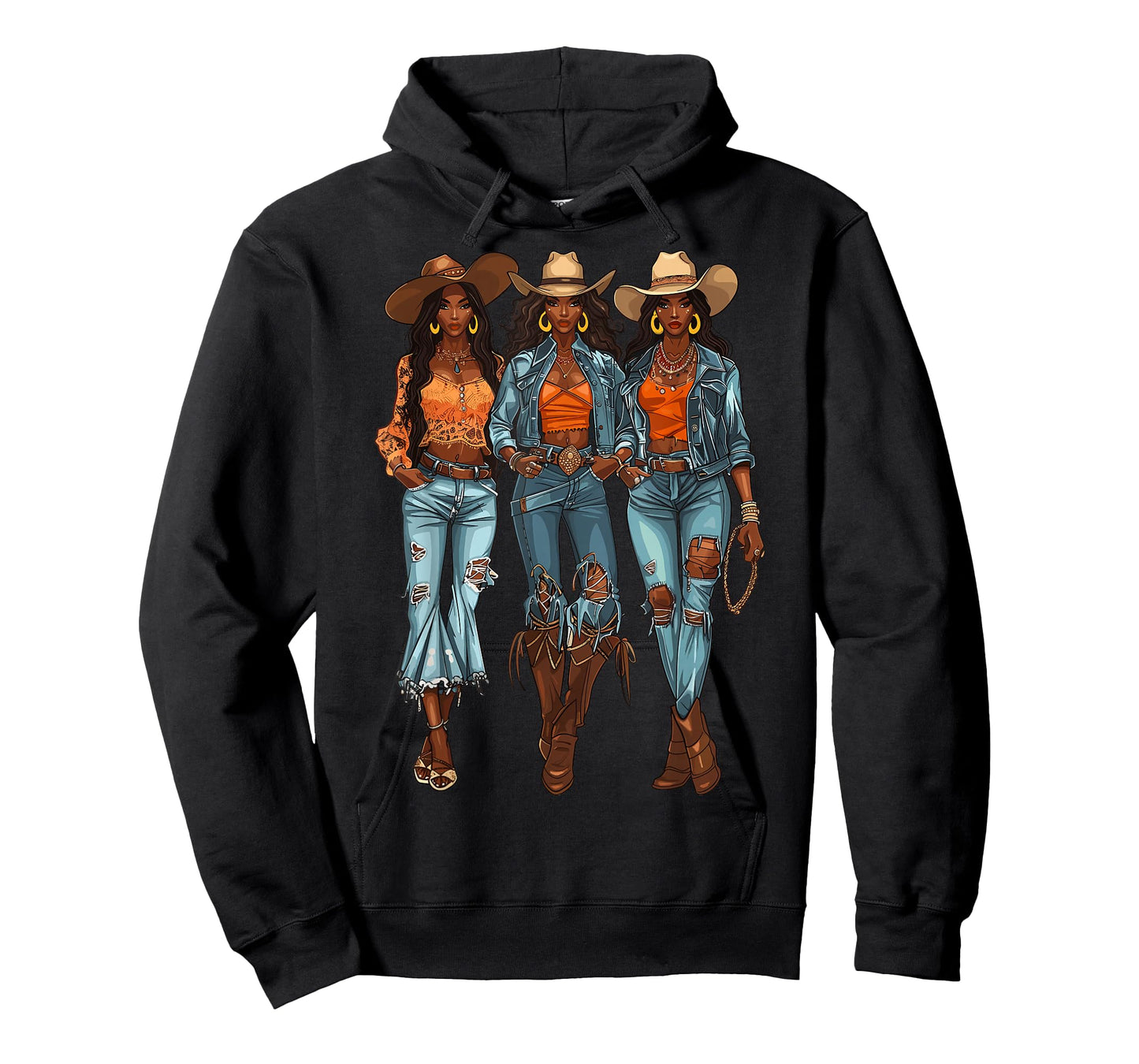 Black Cowgirl Vibes Melanin Black History Texas T-Shirt