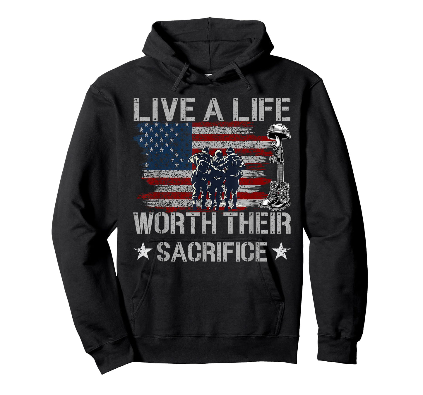 Live A Life Worth Their Sacrifice - Veterans Day T-Shirt