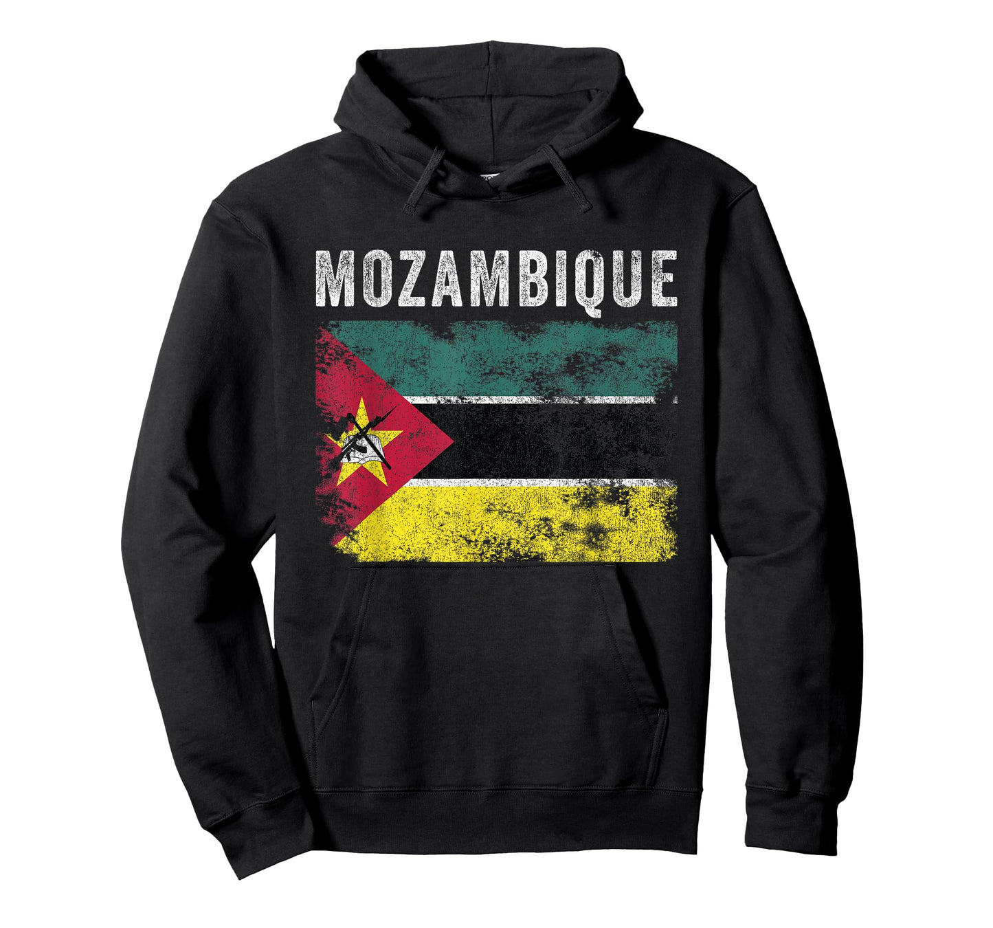 Mozambique Flag Distressed - Men Women - Mozambican Flag T-Shirt