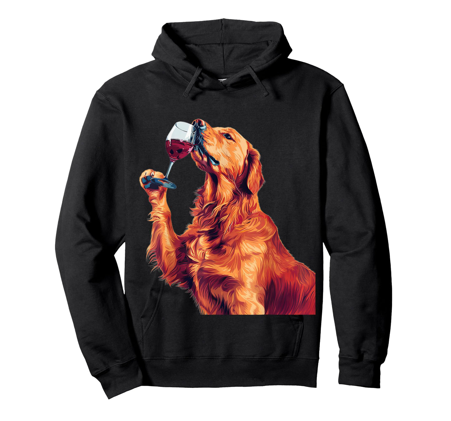 Golden Retriever Wine T-Shirt