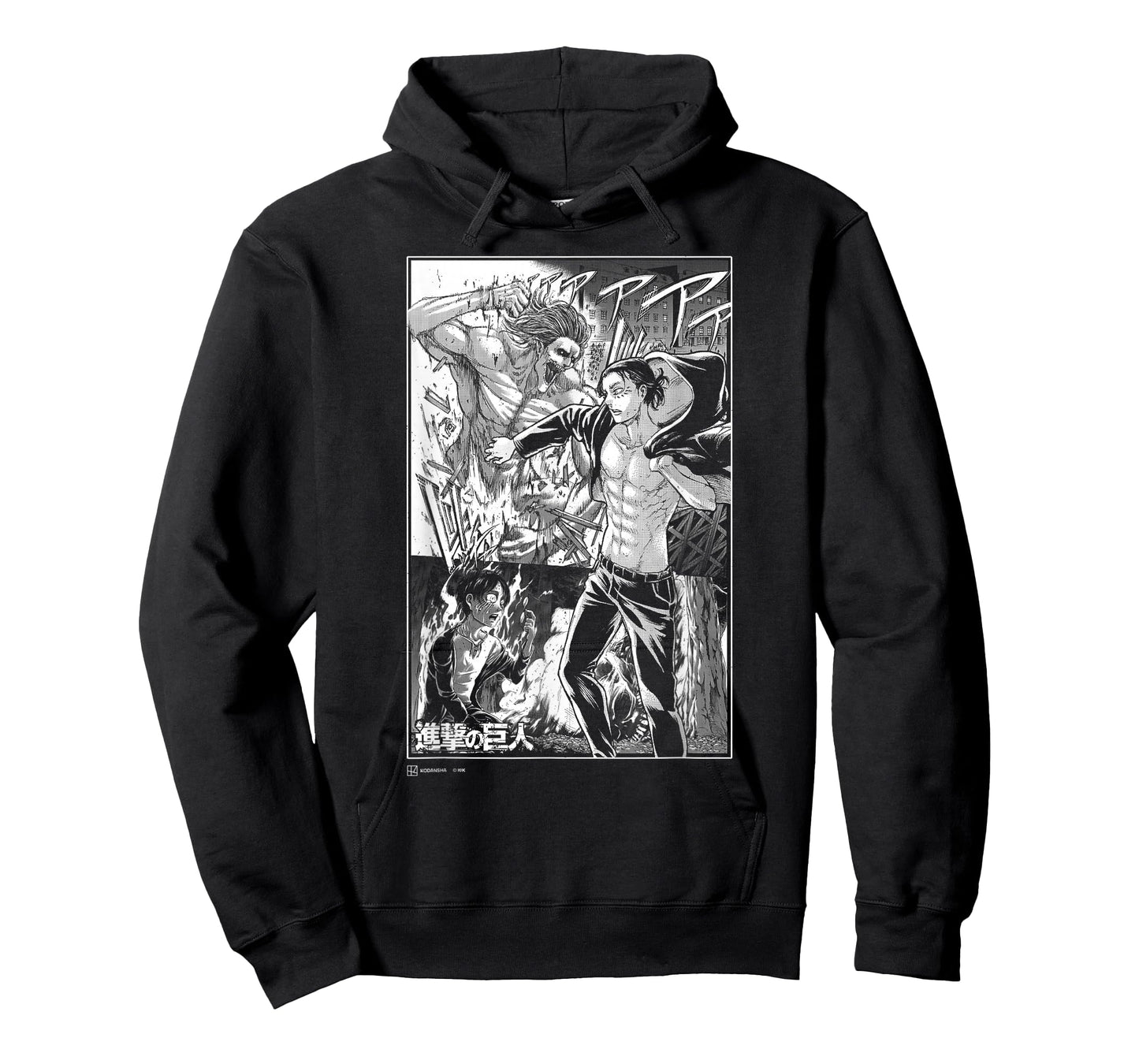 Attack on Titan Eren Yeager Titan Transformation Manga Style T-Shirt