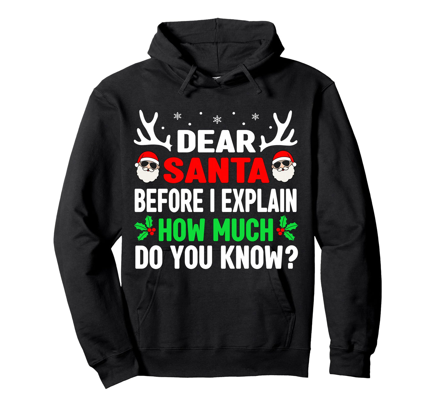Funny Christmas Kids Adults Dear Santa I Can Explain Long Sleeve T-Shirt