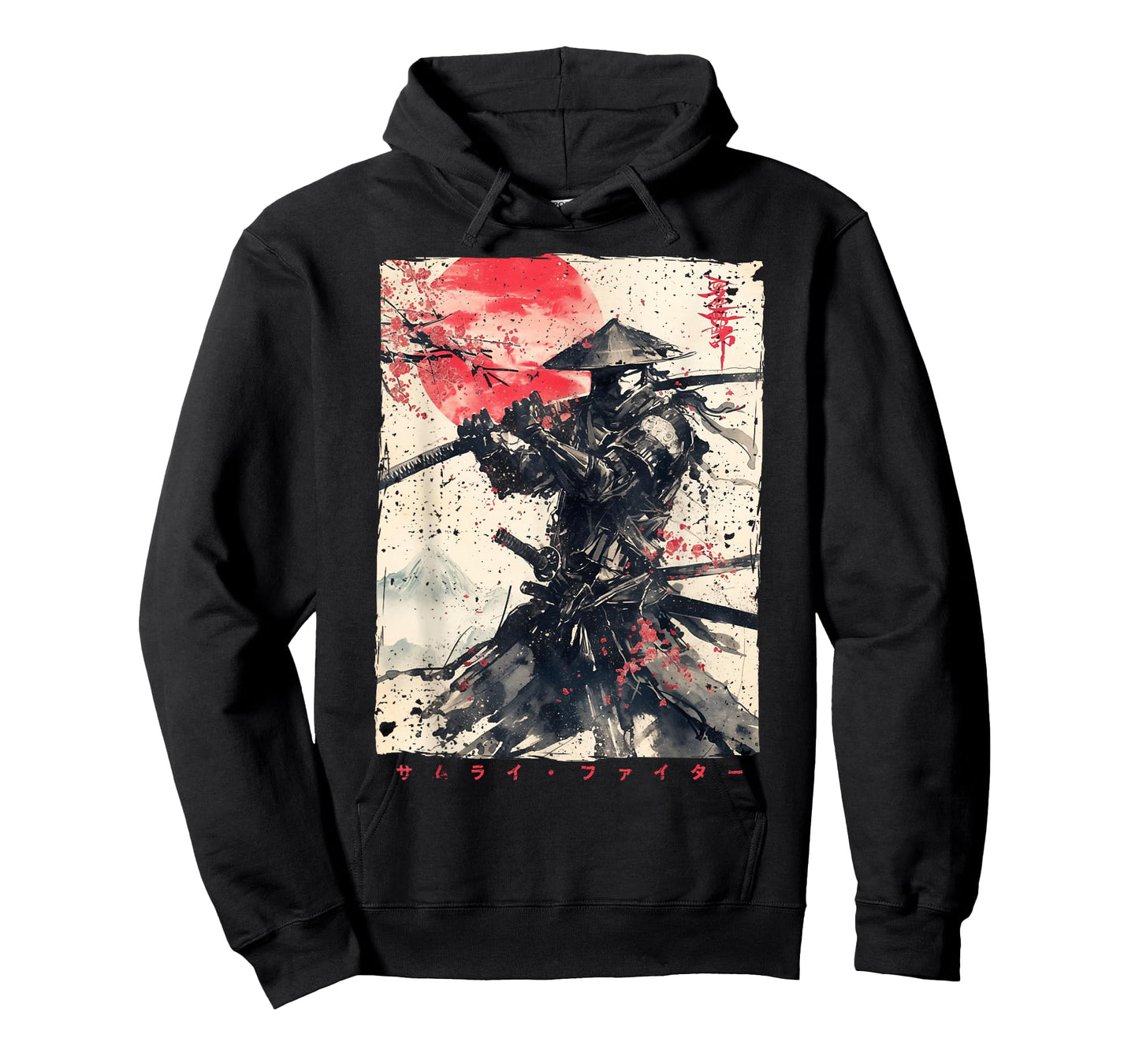 Japan Samurai Warrior Fighter Ukiyo Ink Artwork Samurai T-Shirt