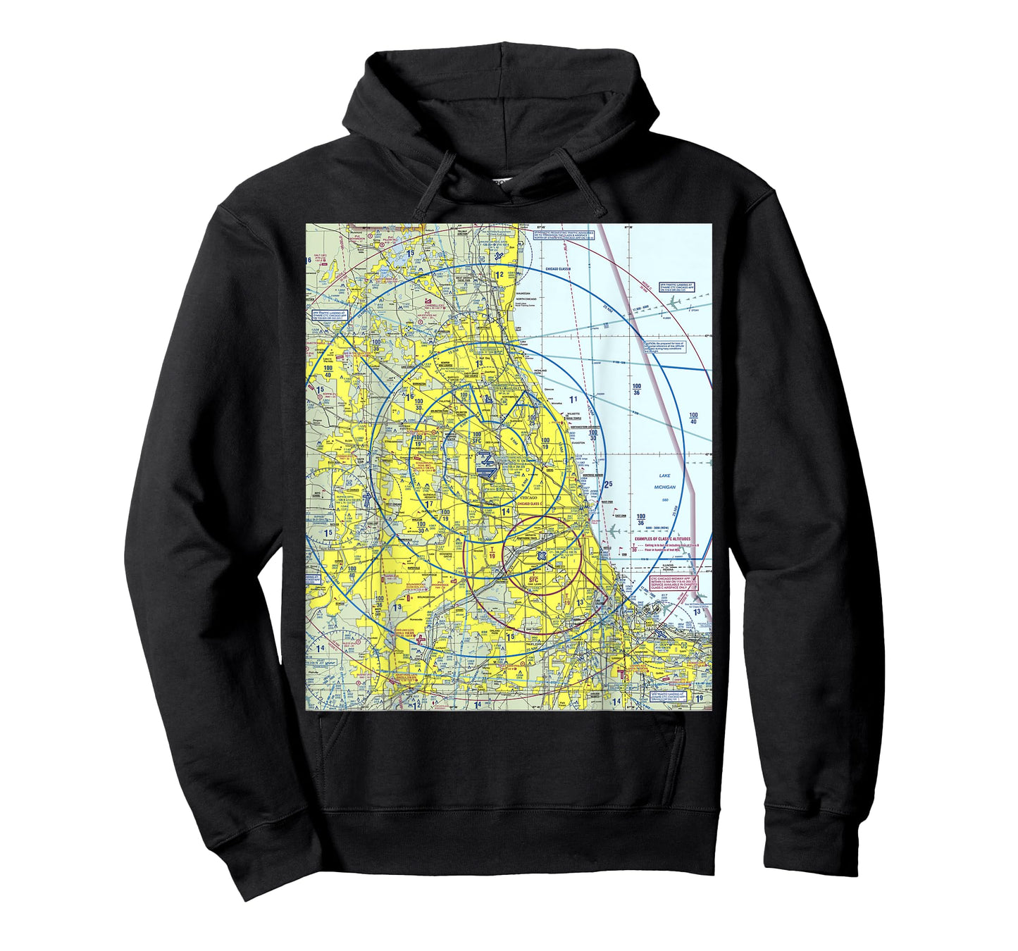 Aeronautical VFR Sectional Chart - Chicago T-Shirt