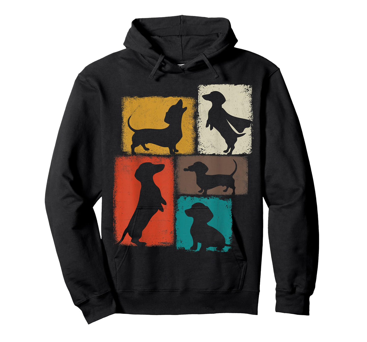 Weenie Vintage Collage Dachshund Dad Mom God Lover T-Shirt