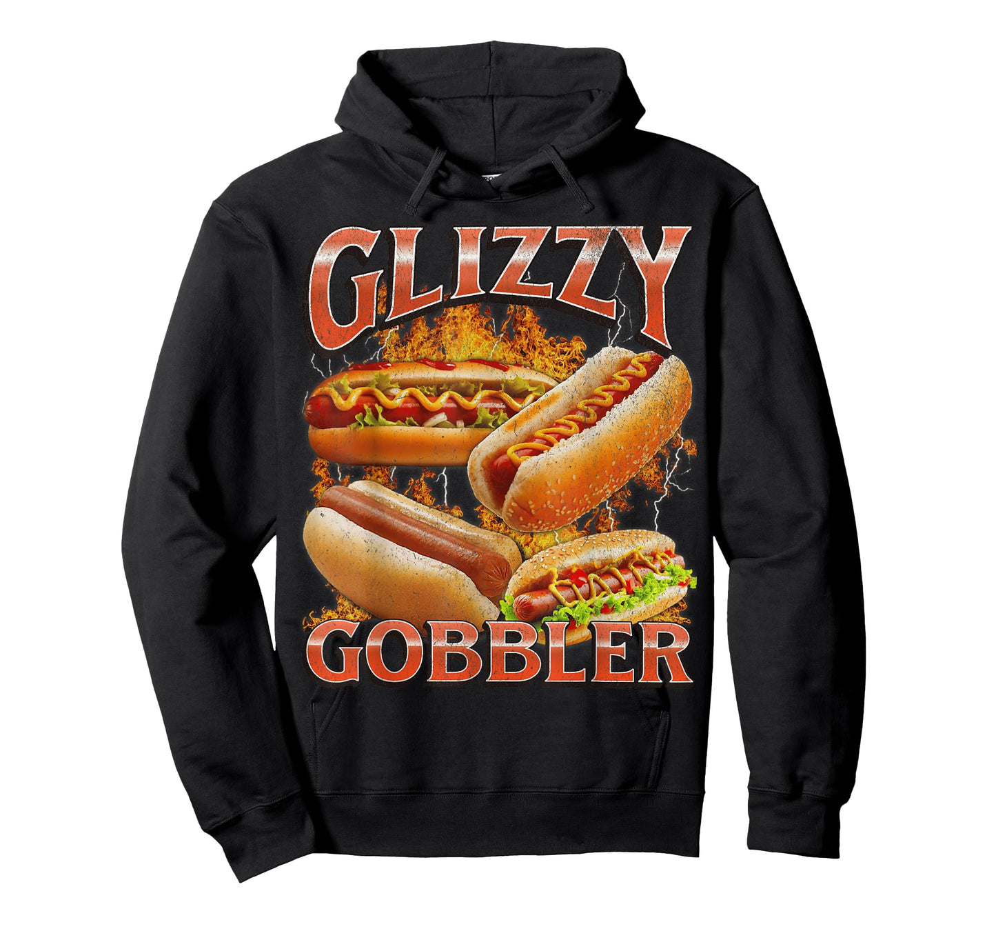 Glizzy Gobbler Funny Wiener Hot Dog Meme Bootleg Graphic T-Shirt for Men Women