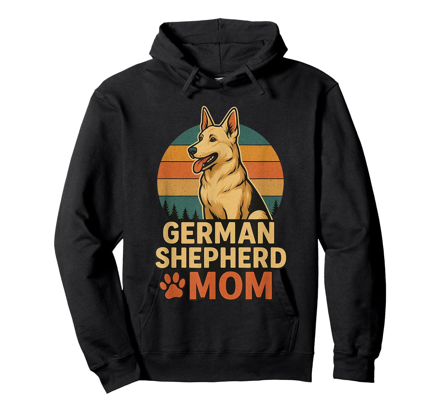 German Shepherd Mom Retro Vintage Dog Lover T-Shirt