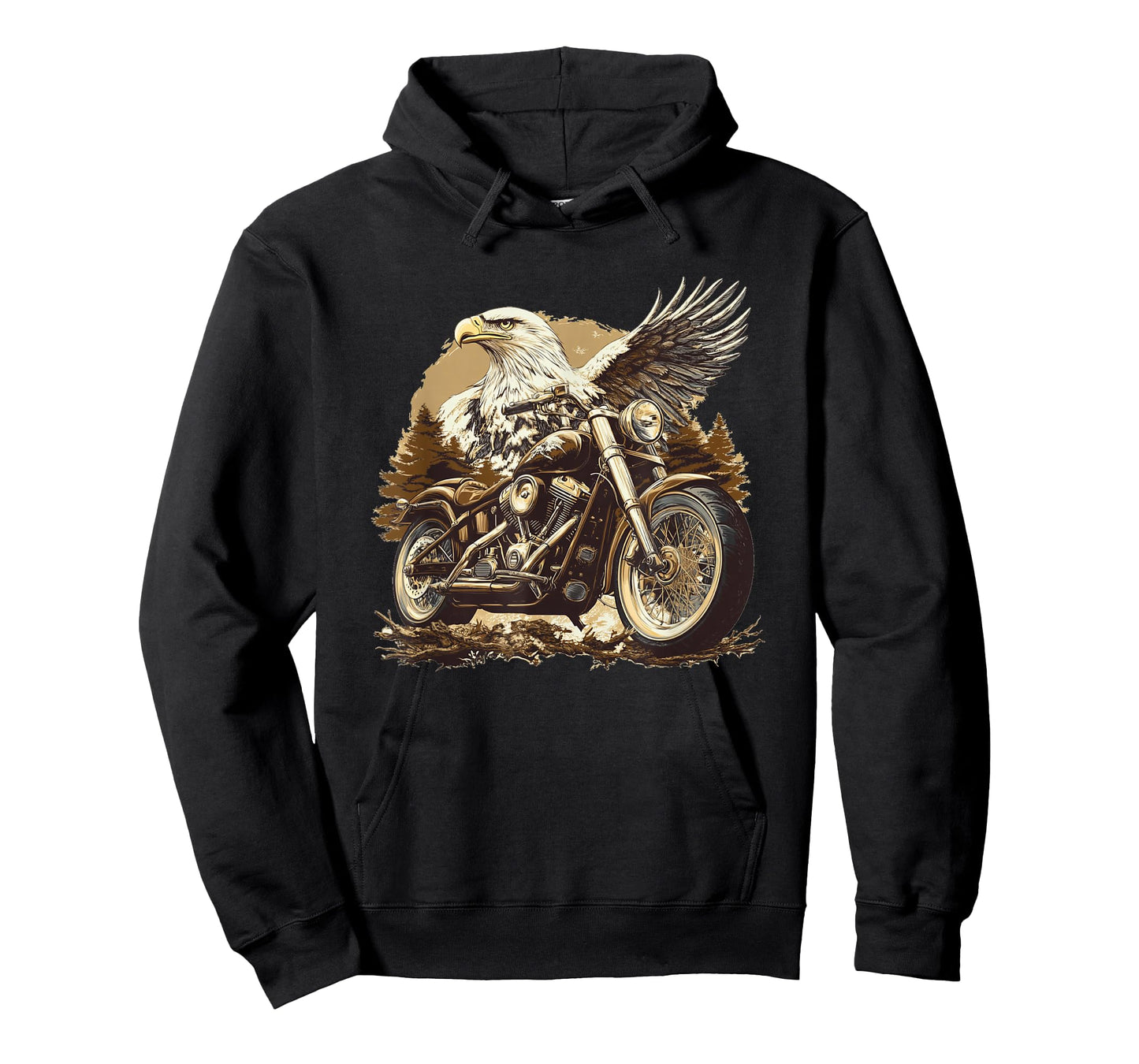 Nice Eagle Biker Costume for Motorcycle Lovers T-Shirt