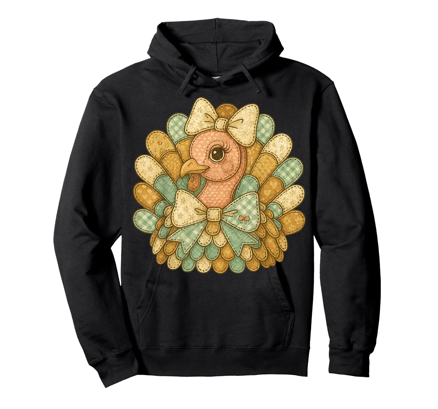 Funny Turkey Thanksgiving Coquette Boho Floral Fall Vibes T-Shirt