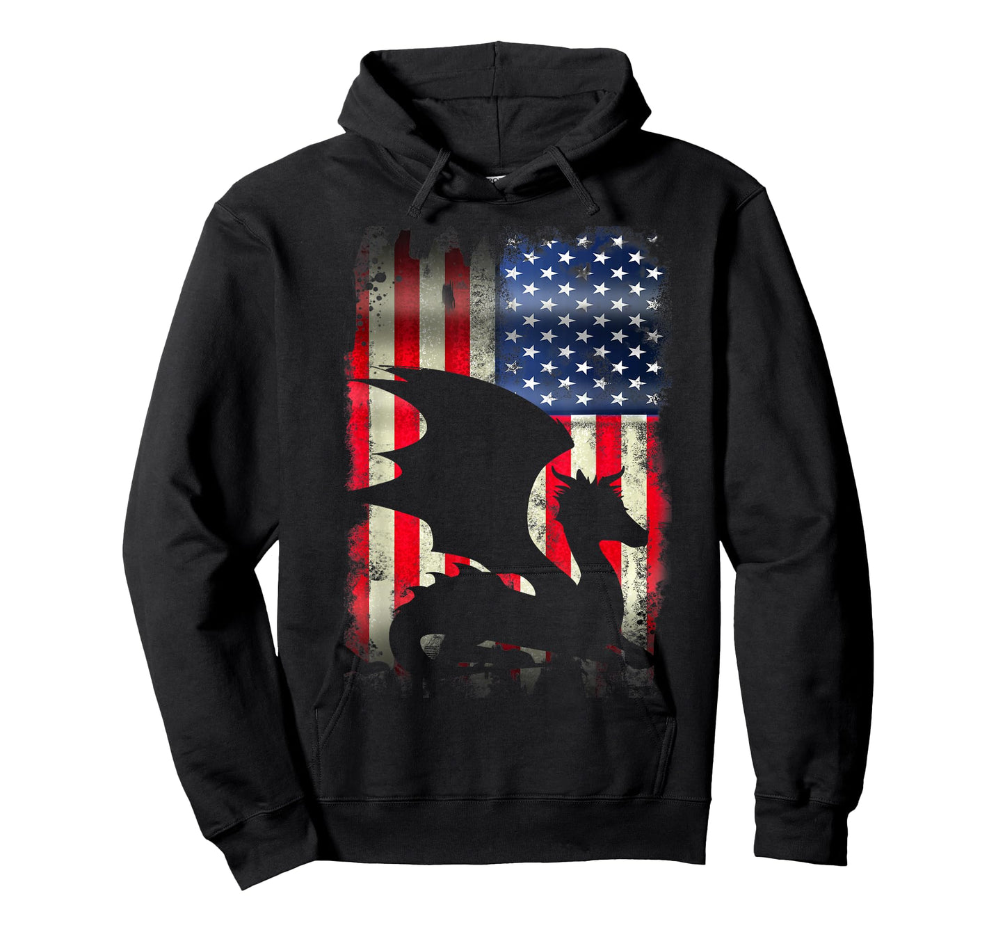 Dragon USA American Flag 4th of July Patriotic Merica T-Shirt