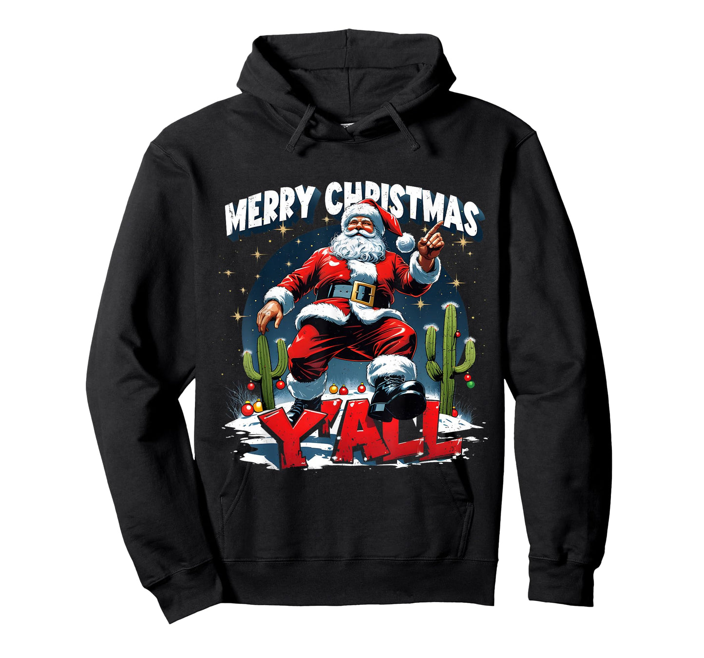 Merry Christmas Y’All Santa Western Holiday T-Shirt
