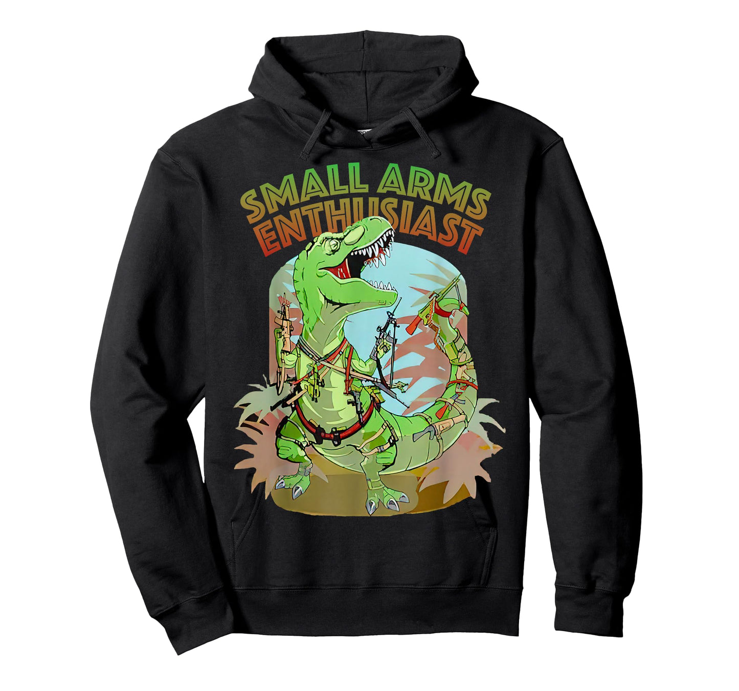 Small Arms Enthusiast Funny T-rex Dinosaur Gun T-Shirt