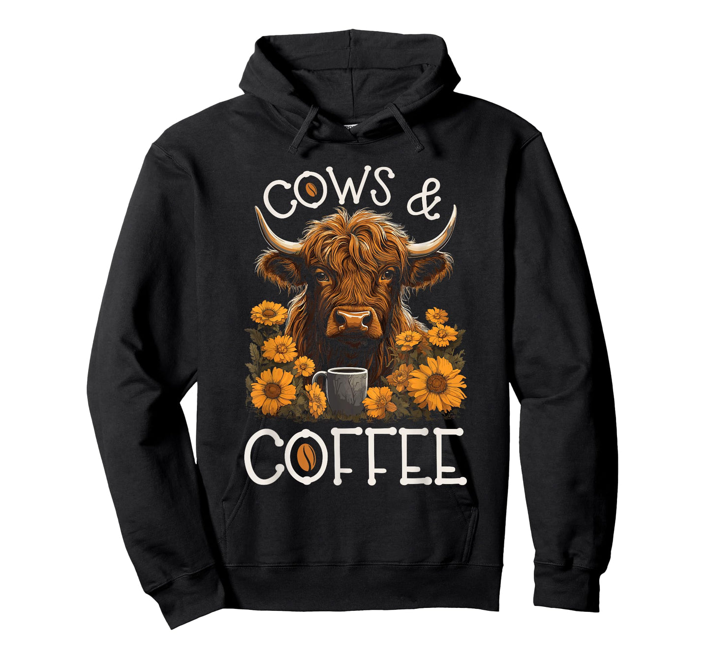 Highland Cow And Coffee, Funny Western Girl Country T-Shirt
