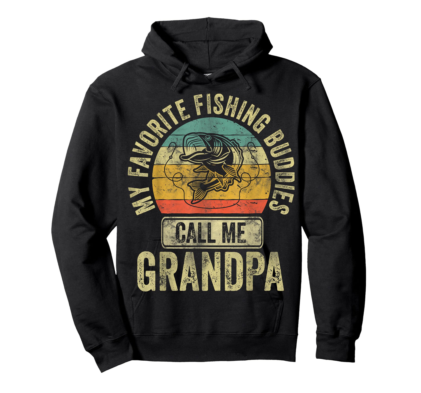 My Favorite Fishing Buddies Call Me Grandpa Shirt Fisherman T-Shirt