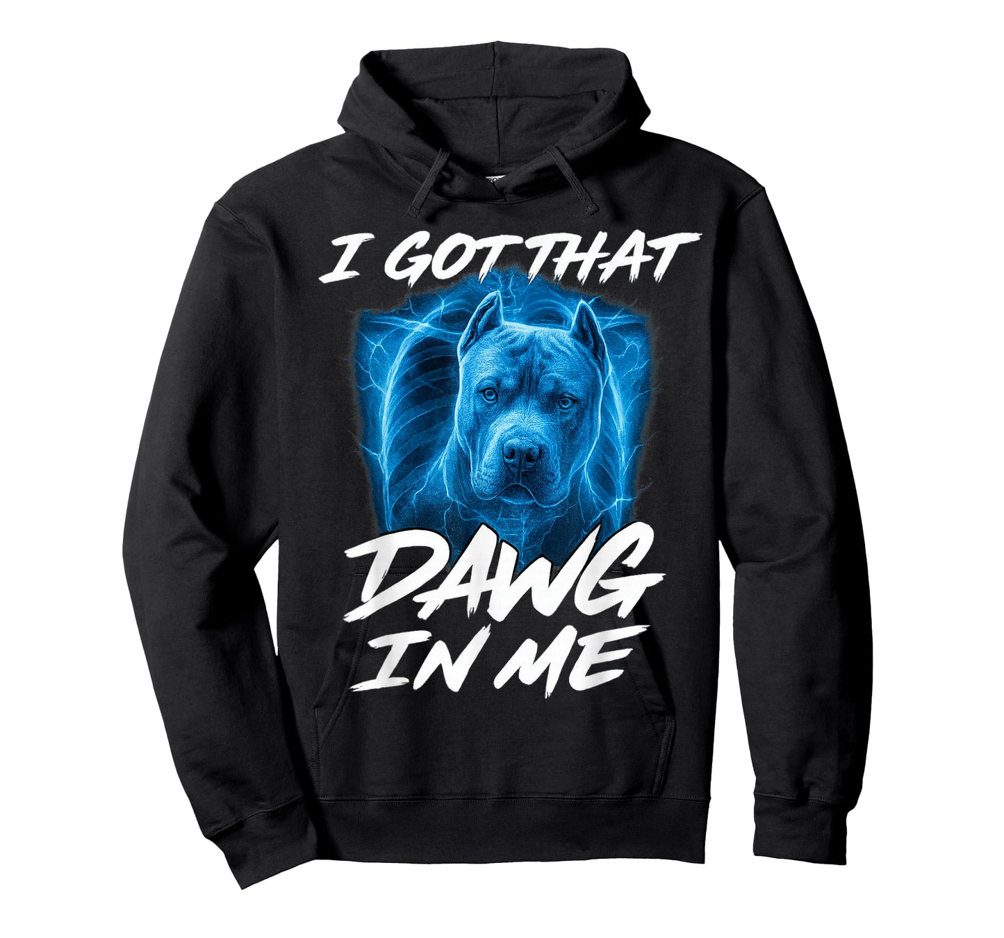 I Got That Dawg in Me X-ray Pitbull Ironic Meme Viral Quote T-Shirt