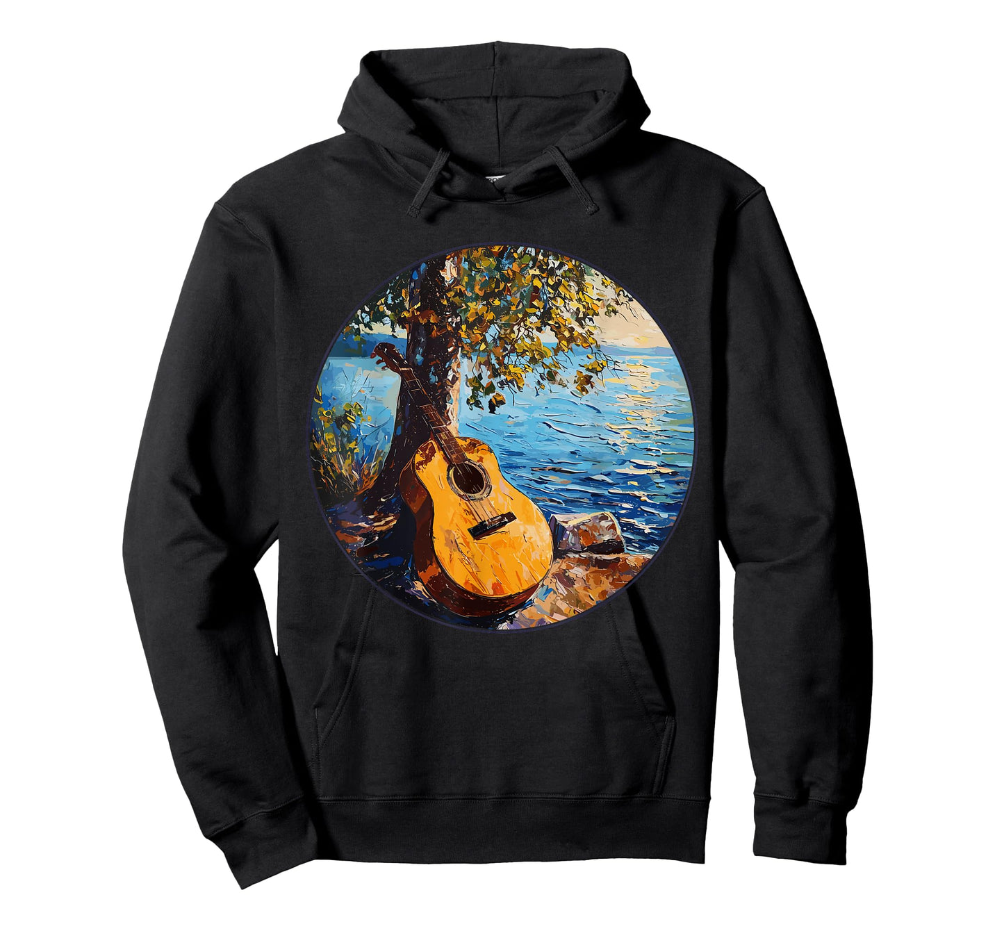 Acoustic Guitar By The Lake Guitarist T-Shirt