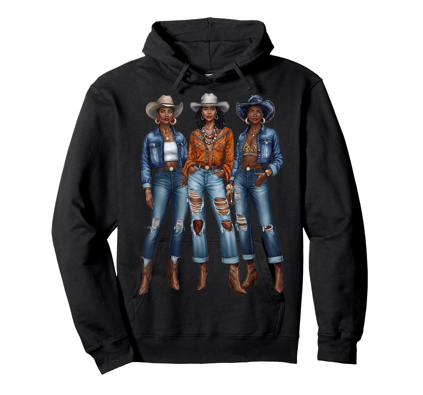 Black Cowgirl Vibes Melanin Black History Texas T-Shirt
