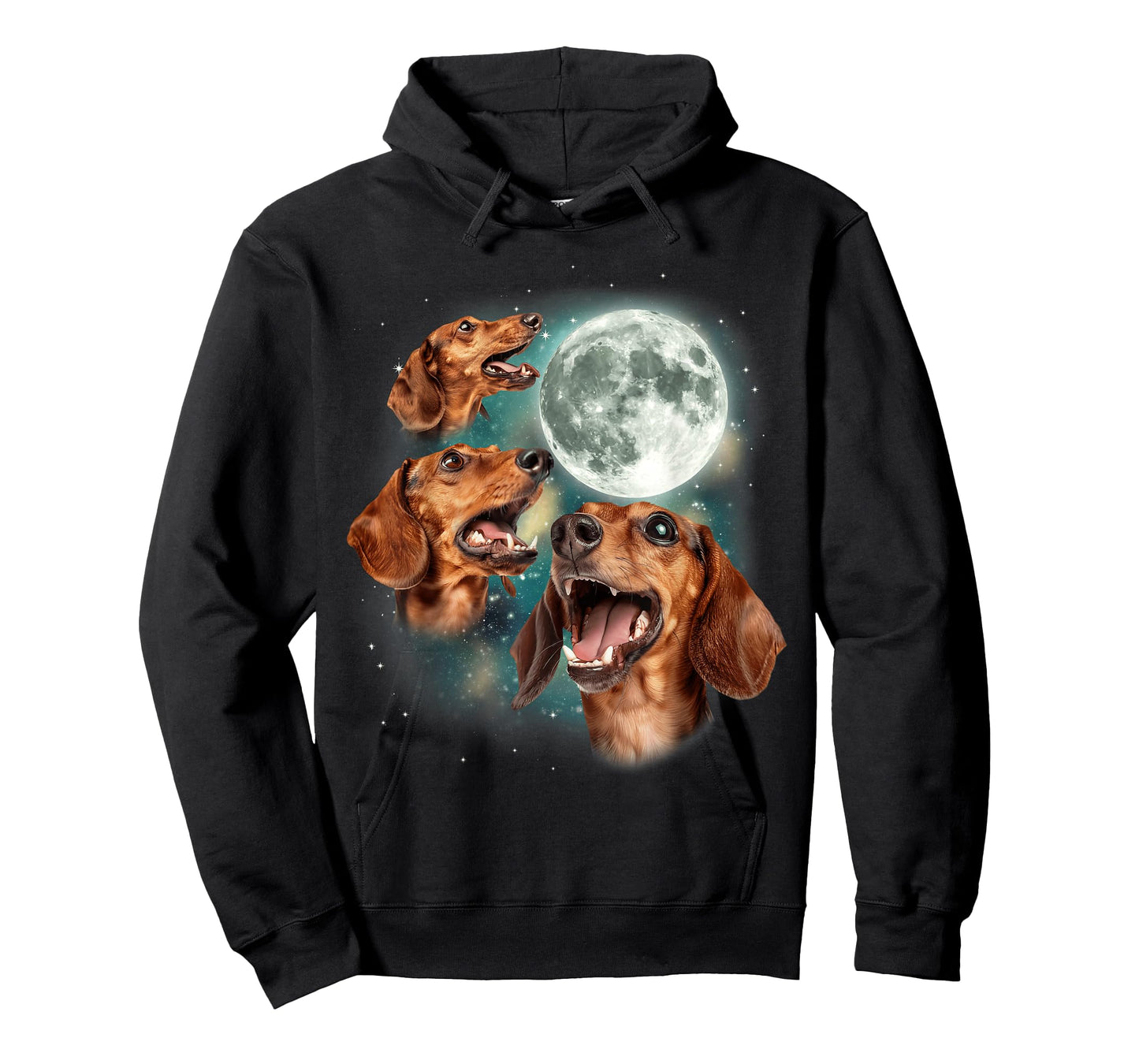 Three Dachshund Moon | 3 Wiener Pups Dog Lover Dachshund Pet T-Shirt