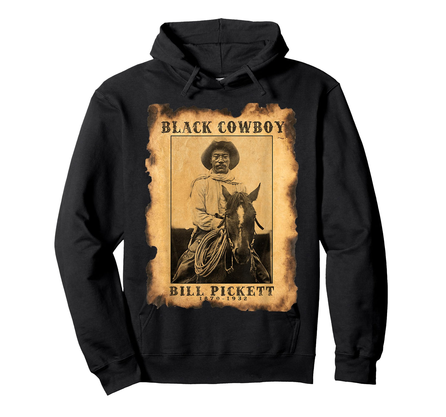 Bill Pickett Black Cowboy Hero Melanin Western African Rodeo T-Shirt