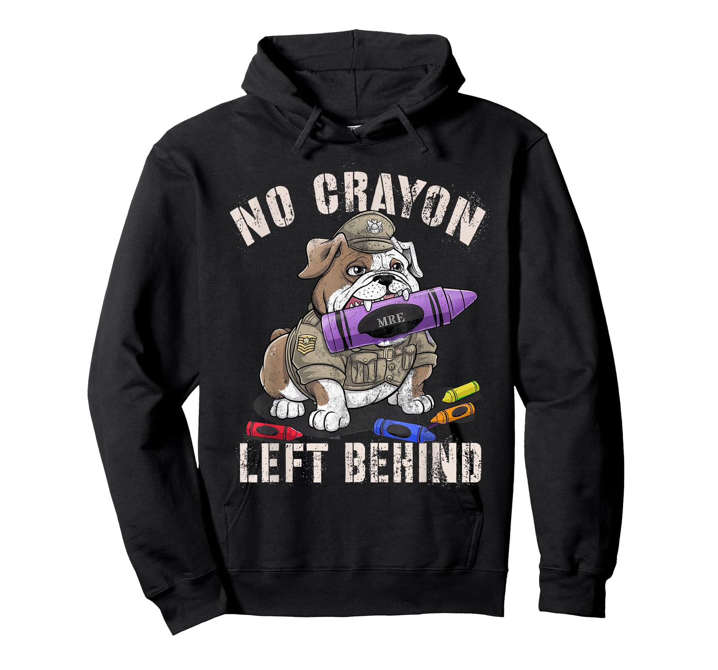 Sarcastic NO Crayon Left Behind Soldier School Military Camp T-Shirt
