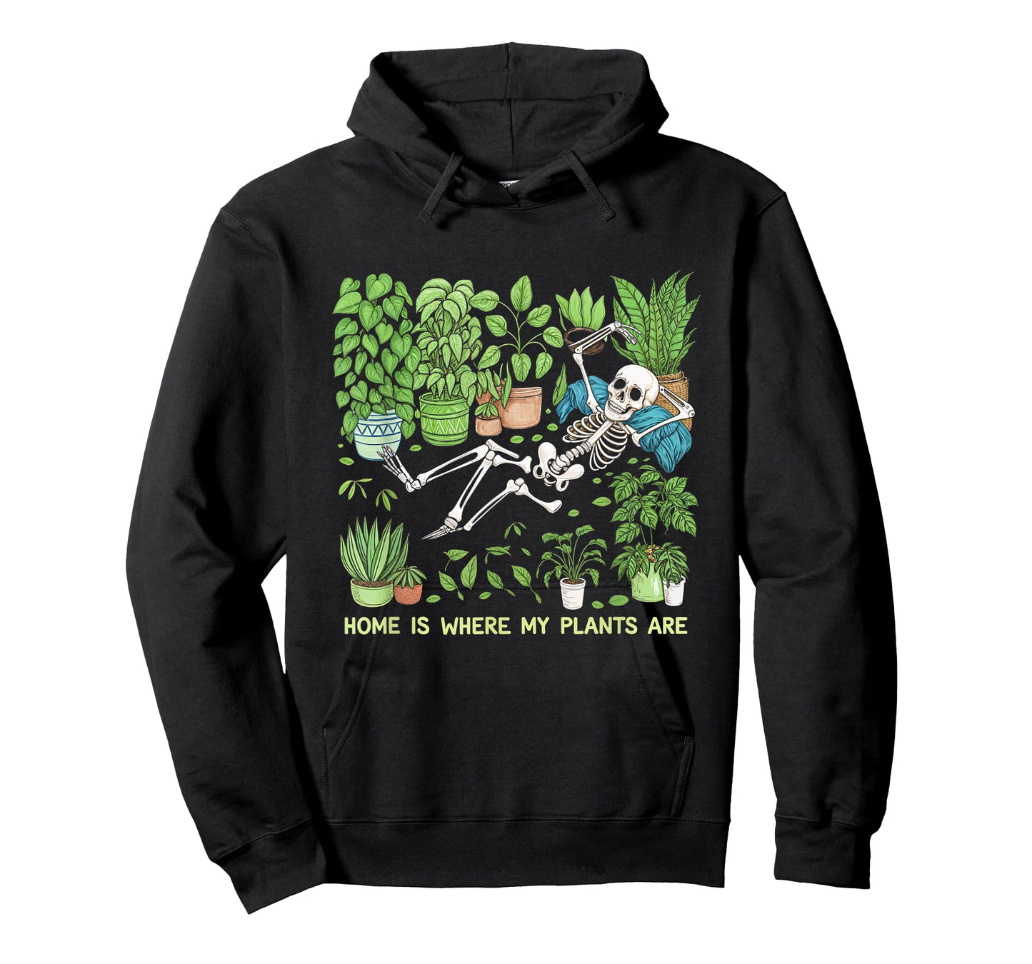 Where My Plants Are Skeleton Plant Lover T-Shirt