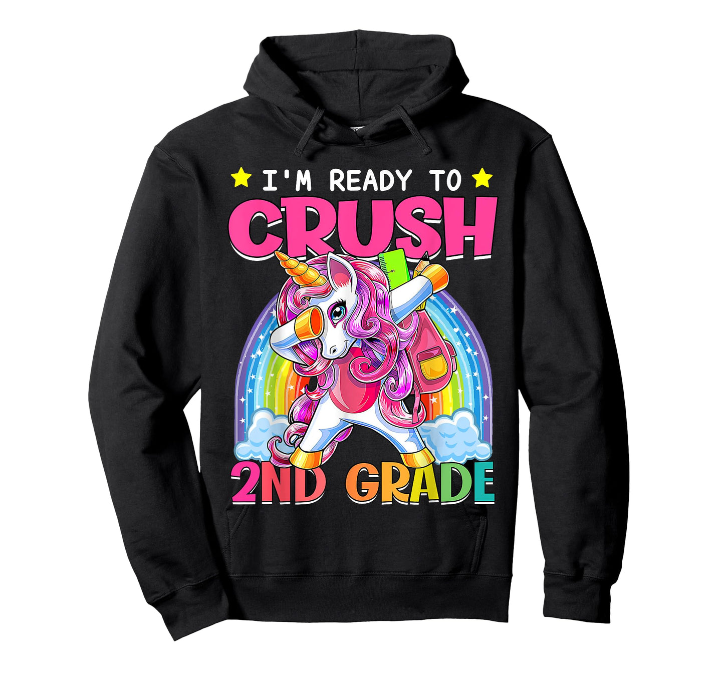 Back To School Unicorn I'm Ready To Crush 2nd Grade Girls T-Shirt