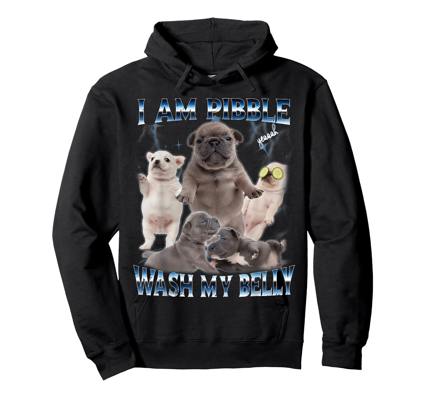 I Am Pibble Wash My Belly Funny Dog Clean My Belly Meme T-Shirt