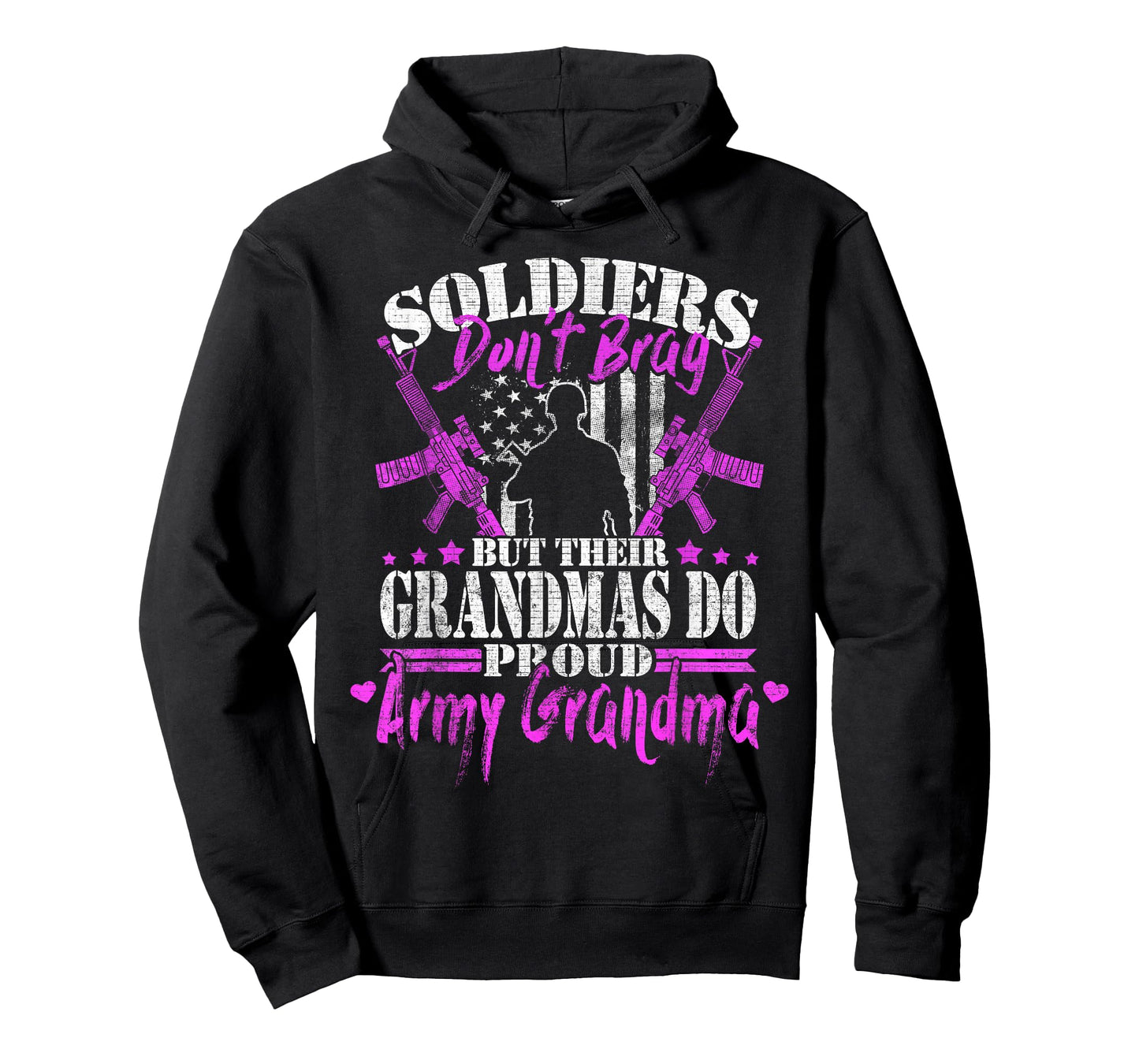Proud Army Grandma Soldiers Don't Brag Military Grandmother T-Shirt
