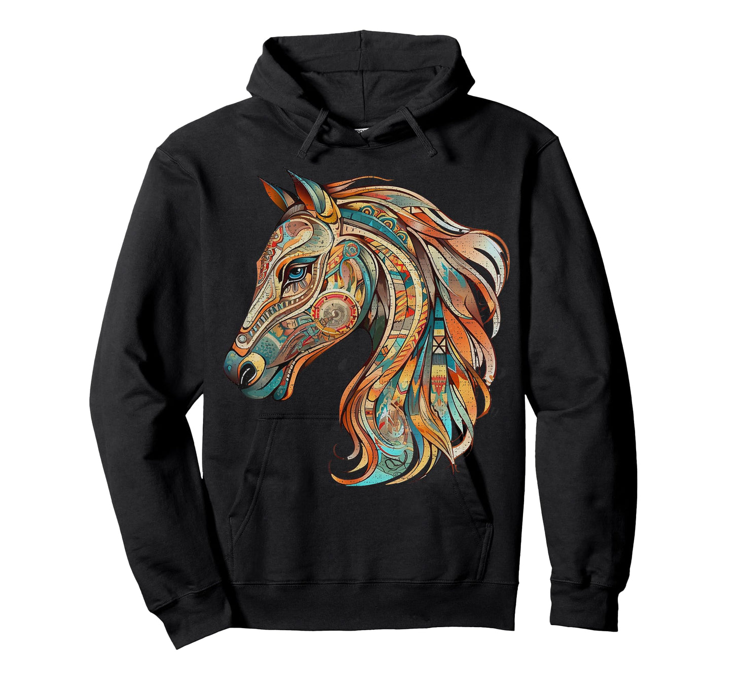 Horse Tribal Abstract Art Native American Geometric Horses T-Shirt