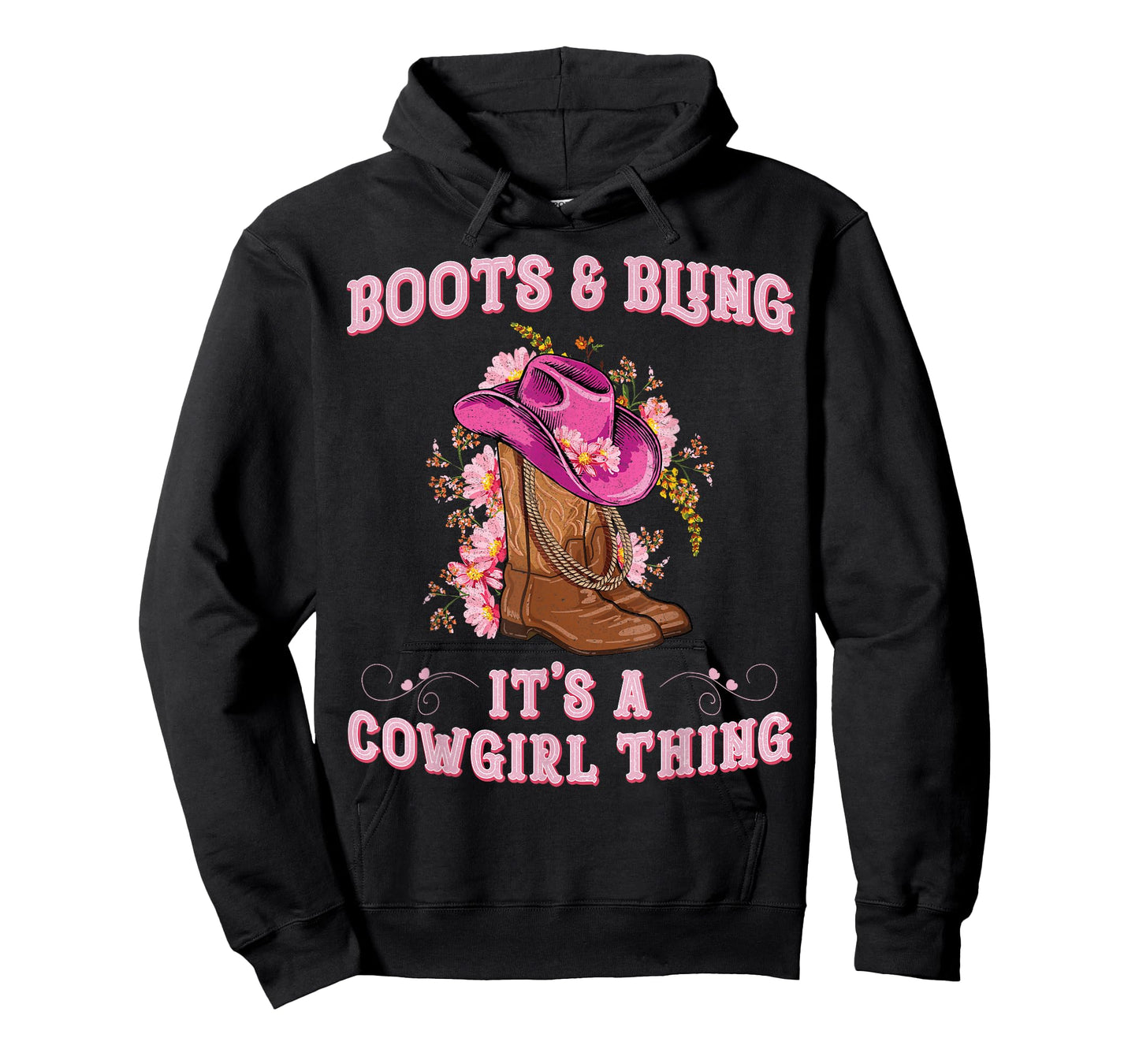 Boots and Bling its a Cowgirl Thing Cute Love Country Girls T-Shirt