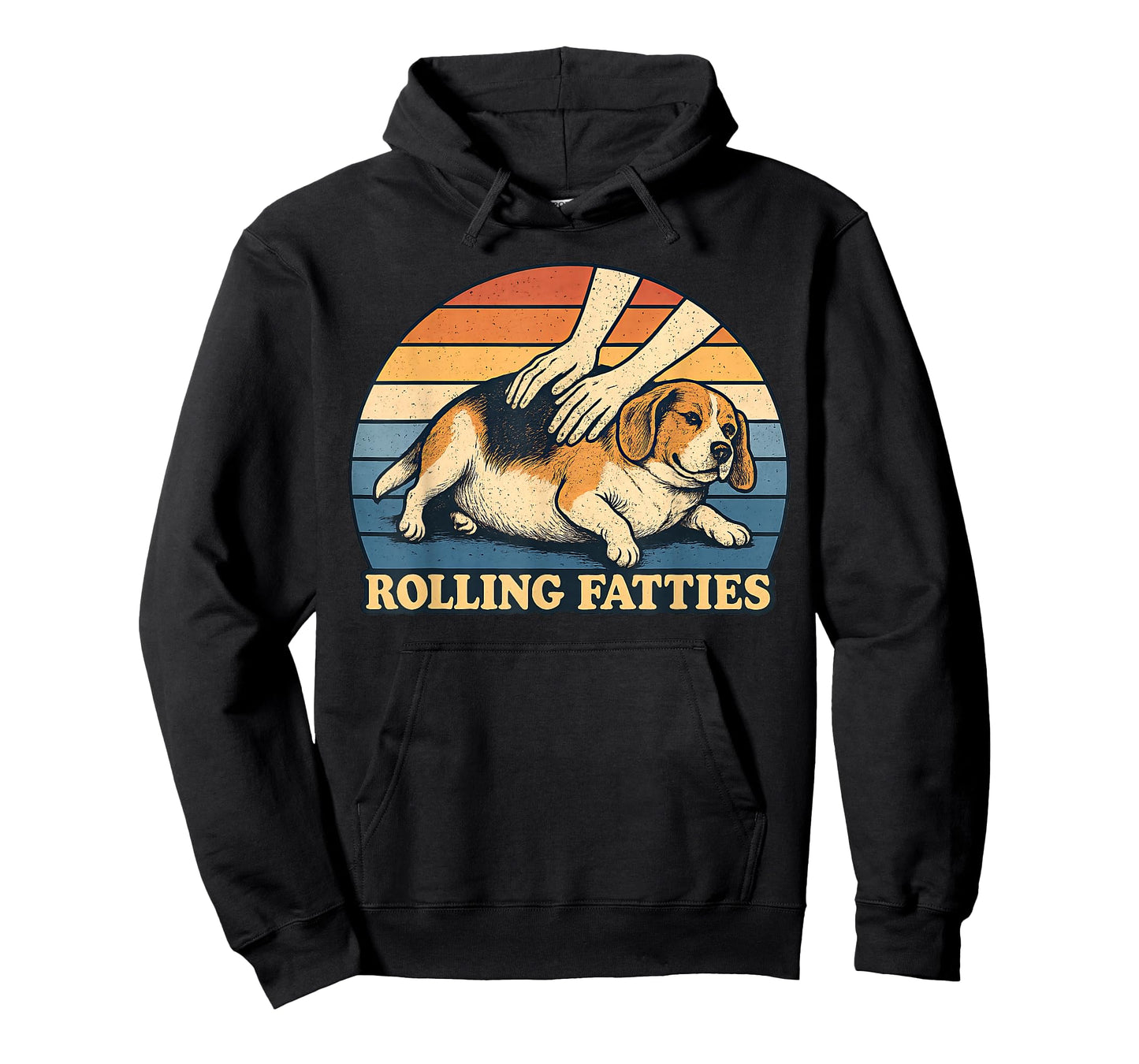 Beagle Rolling Fatties Pun Joke Dog Lover T-Shirt