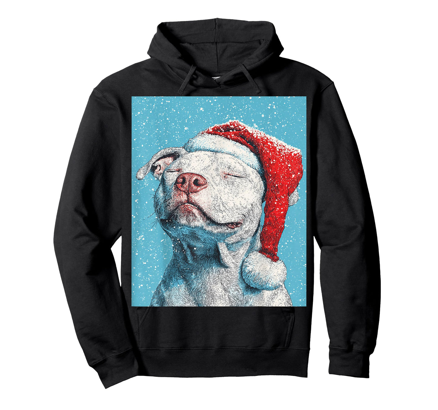 White Pitbull Christmas T-Shirt