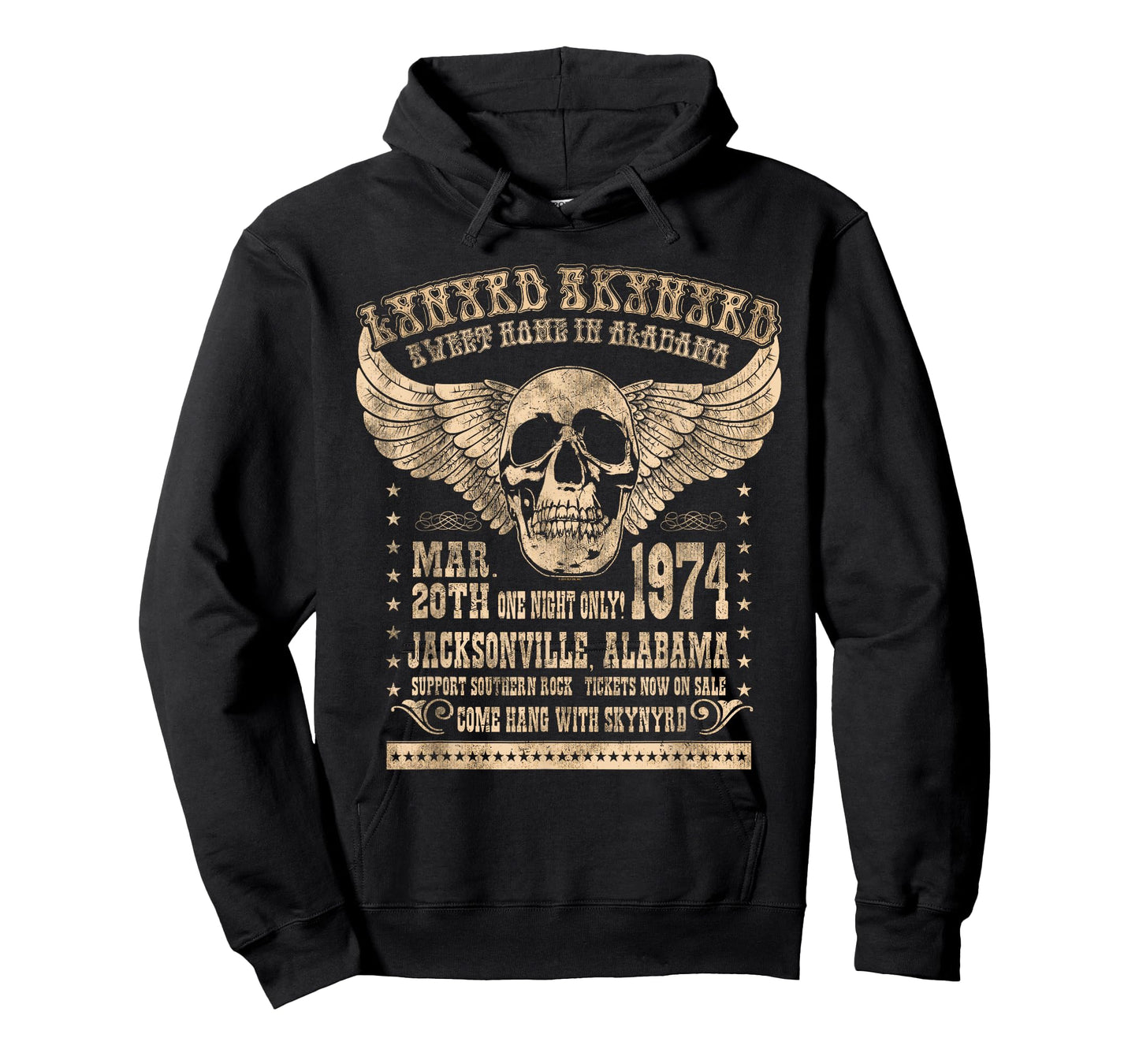 Lynyrd Skynyrd Sweet Home Alabama 74 Rock Festival 70s Biker T-Shirt