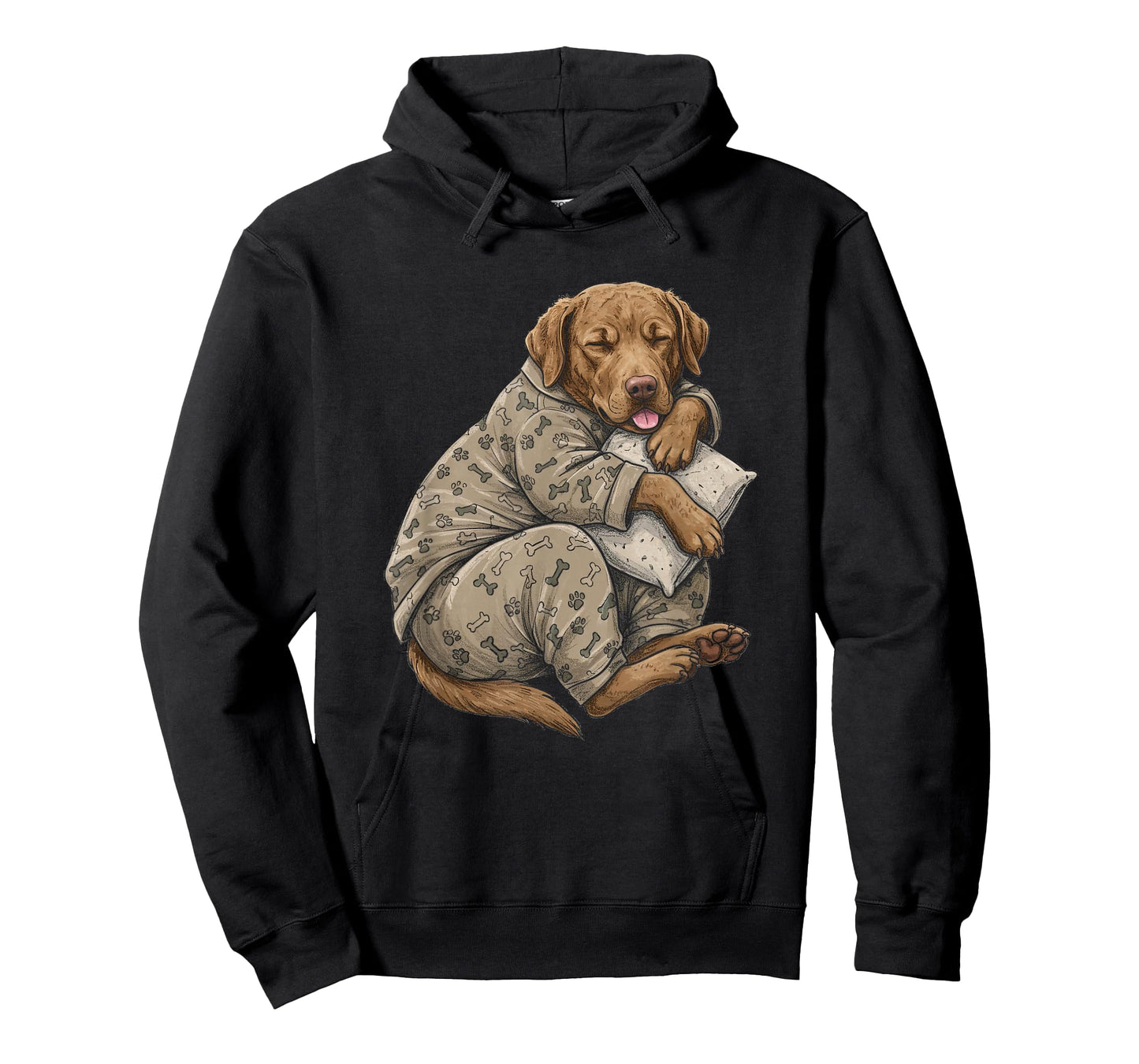 Funny Sleepy Chesapeake Bay Retriever Pajama Men Women Kids T-Shirt