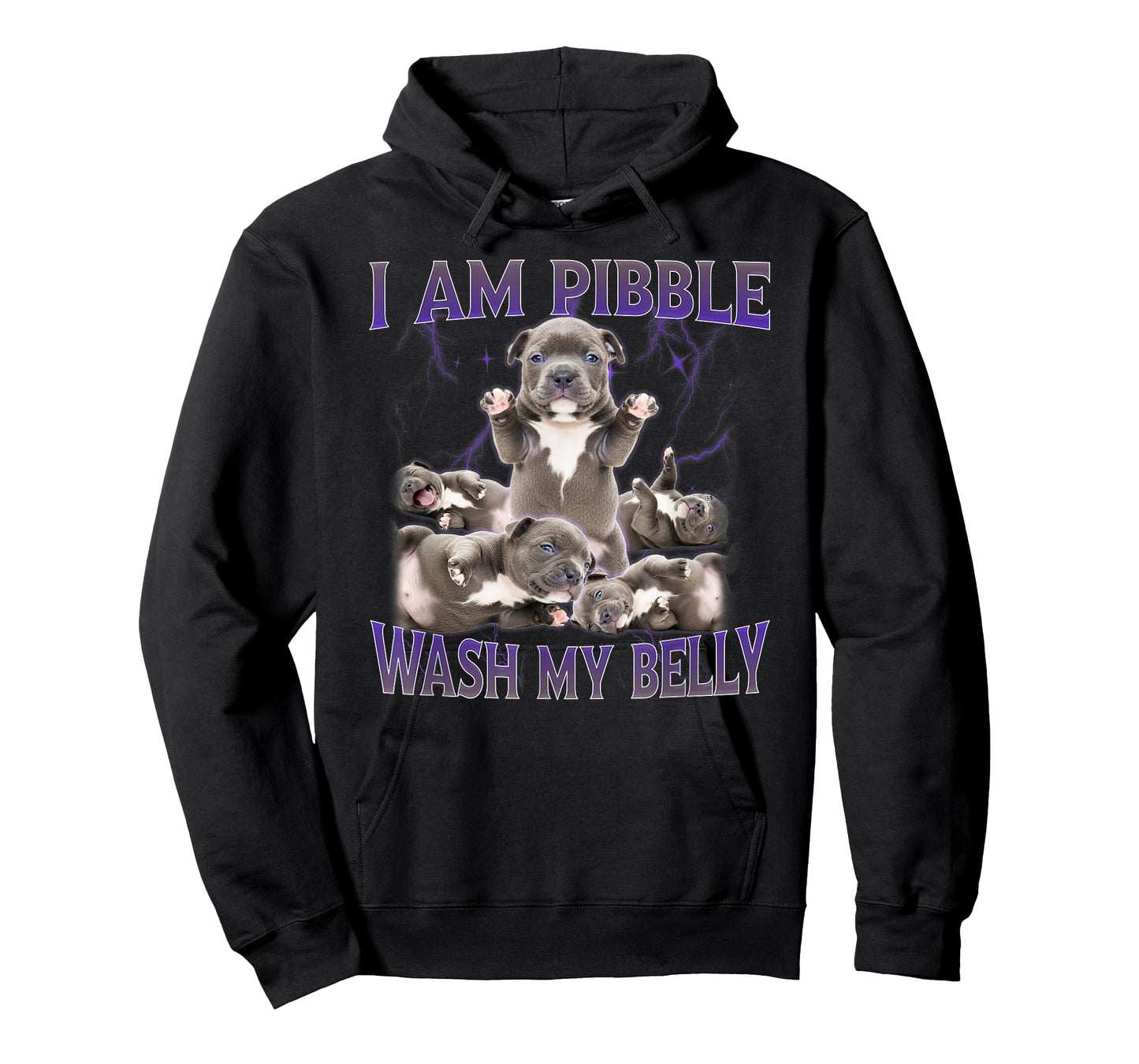 Funny I am Pibble Dog Puppy Wash Clean My Belly Meme T-Shirt