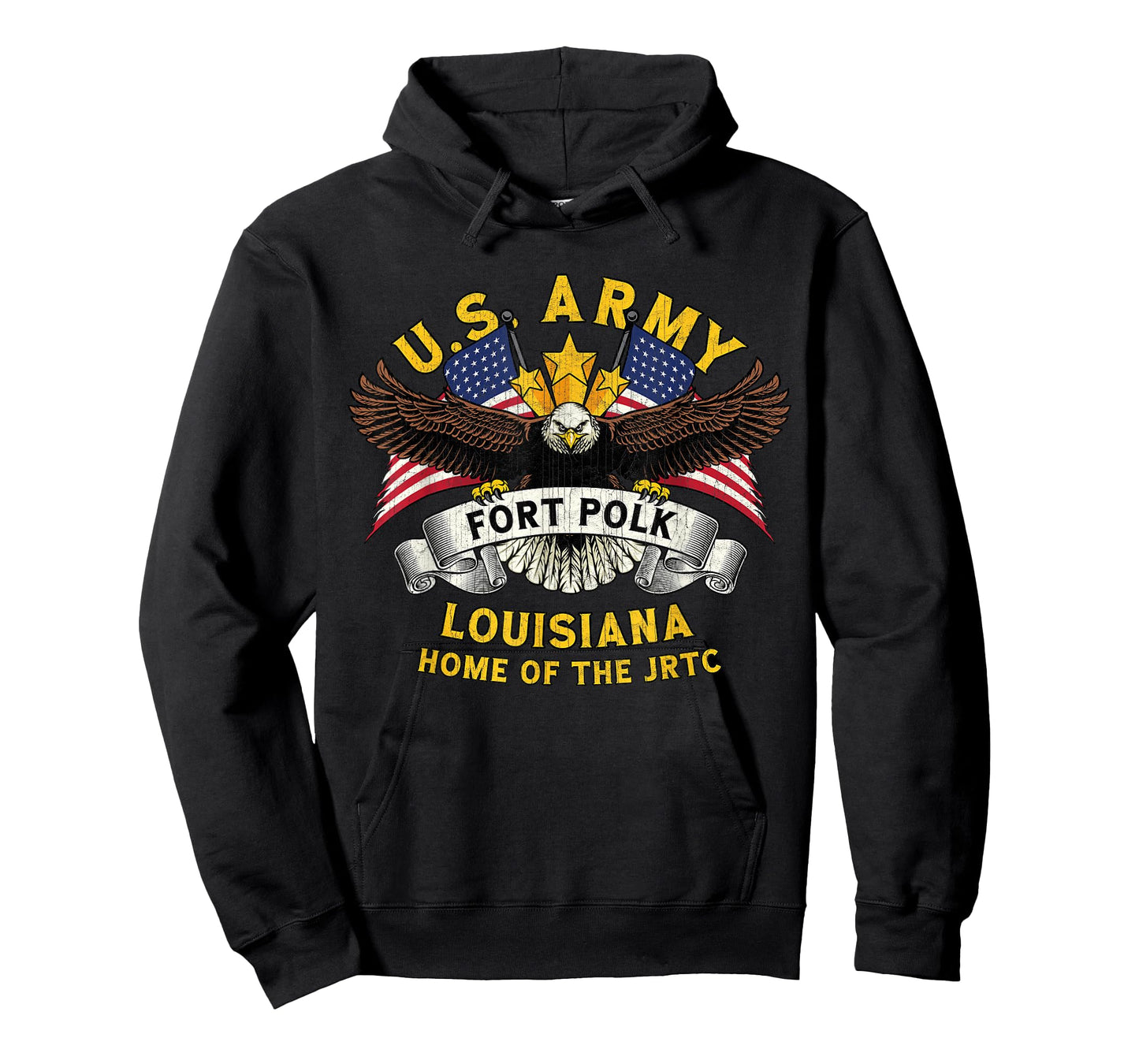 Fort Polk Louisiana LA Vintage Military Base Veterans Day T-Shirt
