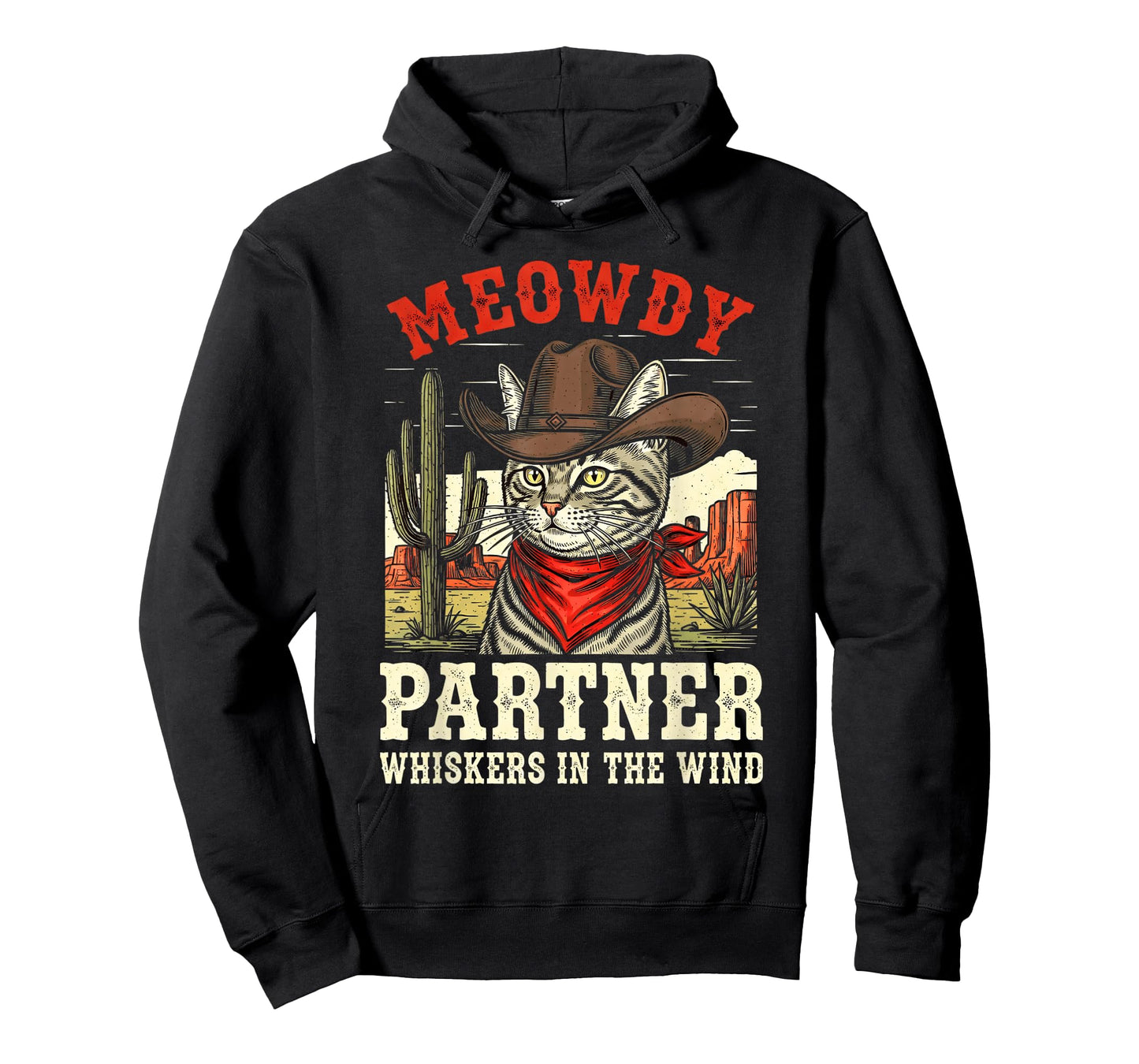 Meowdy Partner Cowboy Cat Funny Cowboy Meme T-Shirt