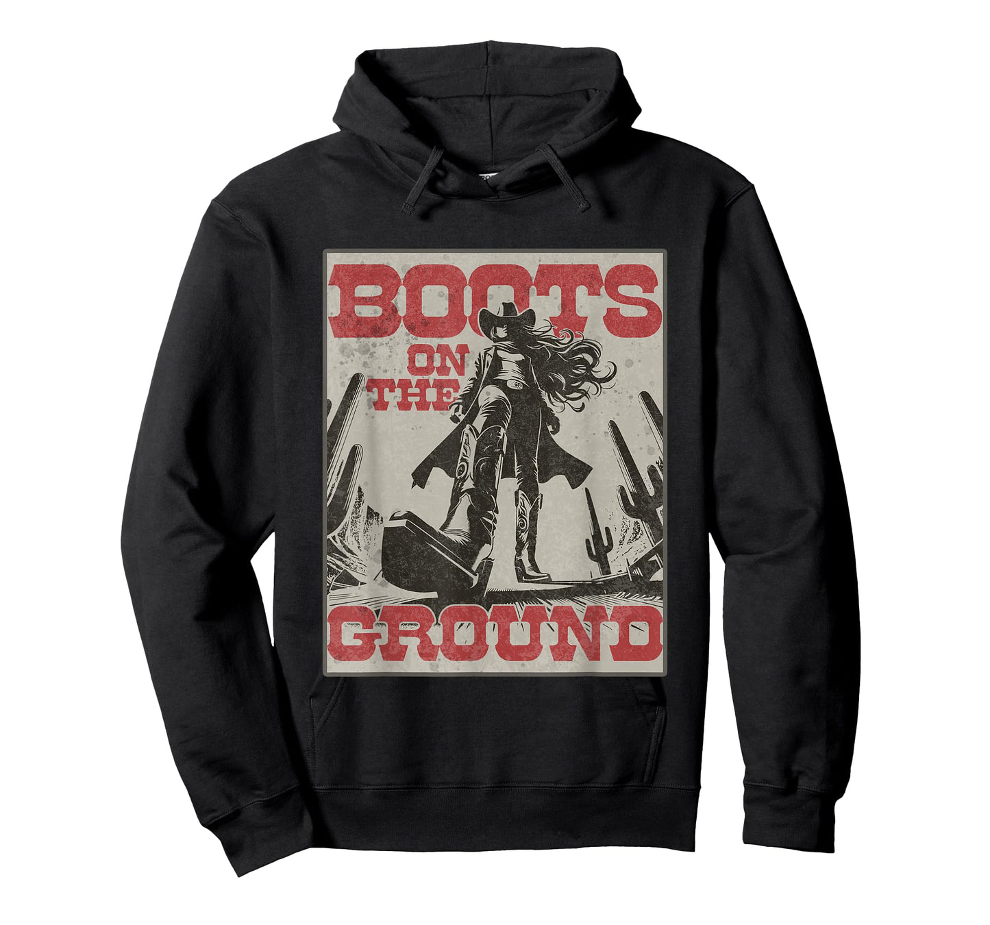 Cowgirl Boots on The Ground Vintage Western T-Shirt
