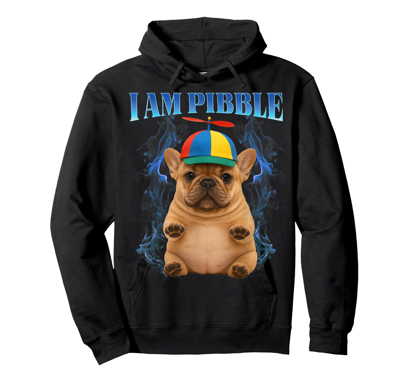 I am Pibble Wearing a Propeller Beanie hat Funny Pibble T-Shirt