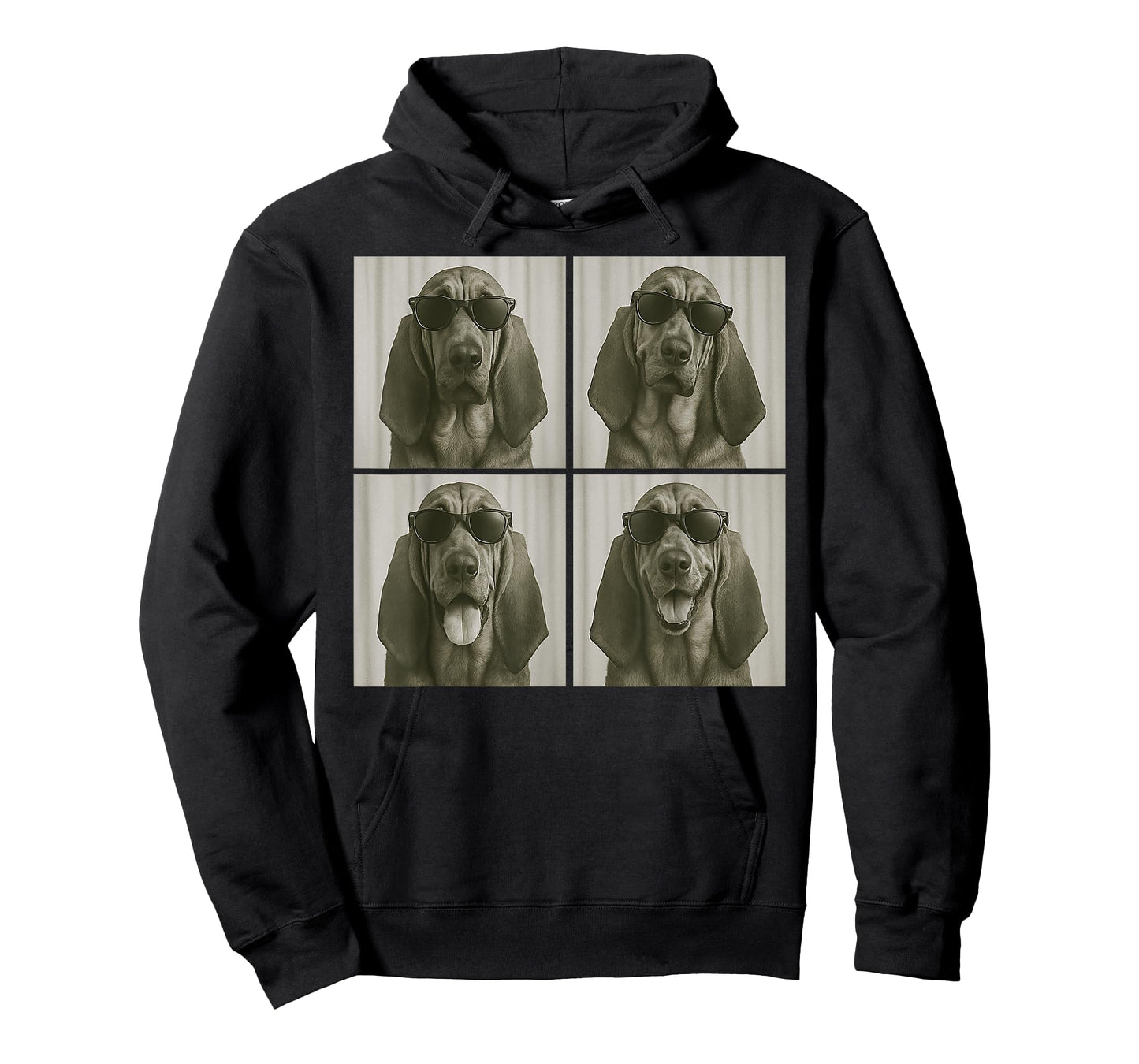 Funny Bloodhound Dog Lover Cute Bloodhound Photo Booth T-Shirt for Men Women Kids