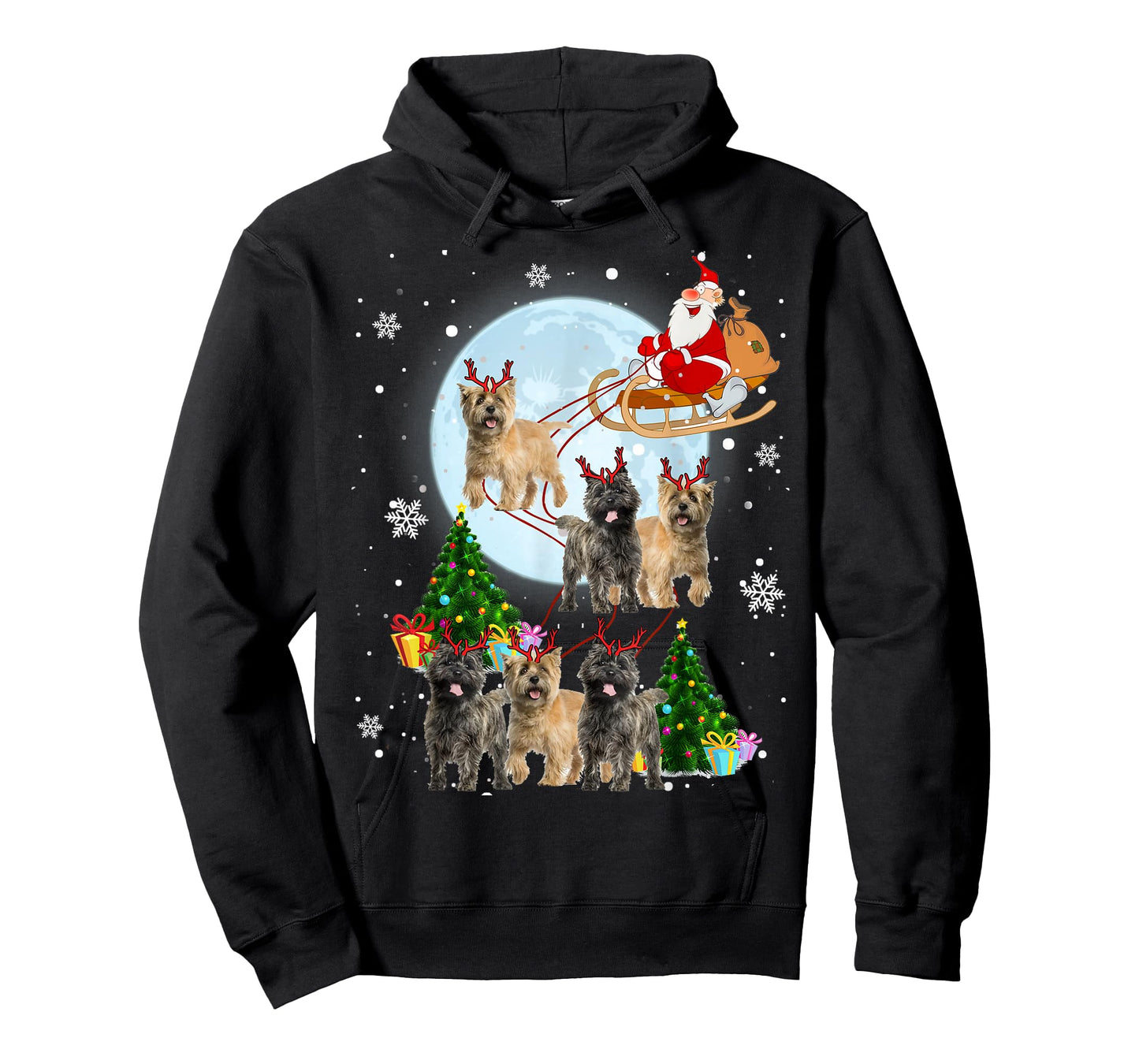 Cairn Terrier Reindeer Christmas Cairn Terrier Lover Gifts T-Shirt