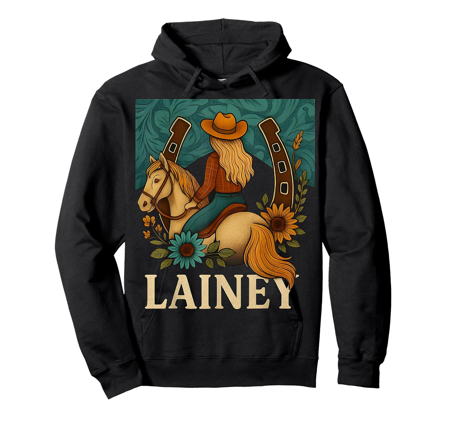 Lainey Vintage Western Cowgirl Gift for Men Women Kid Girl T-Shirt
