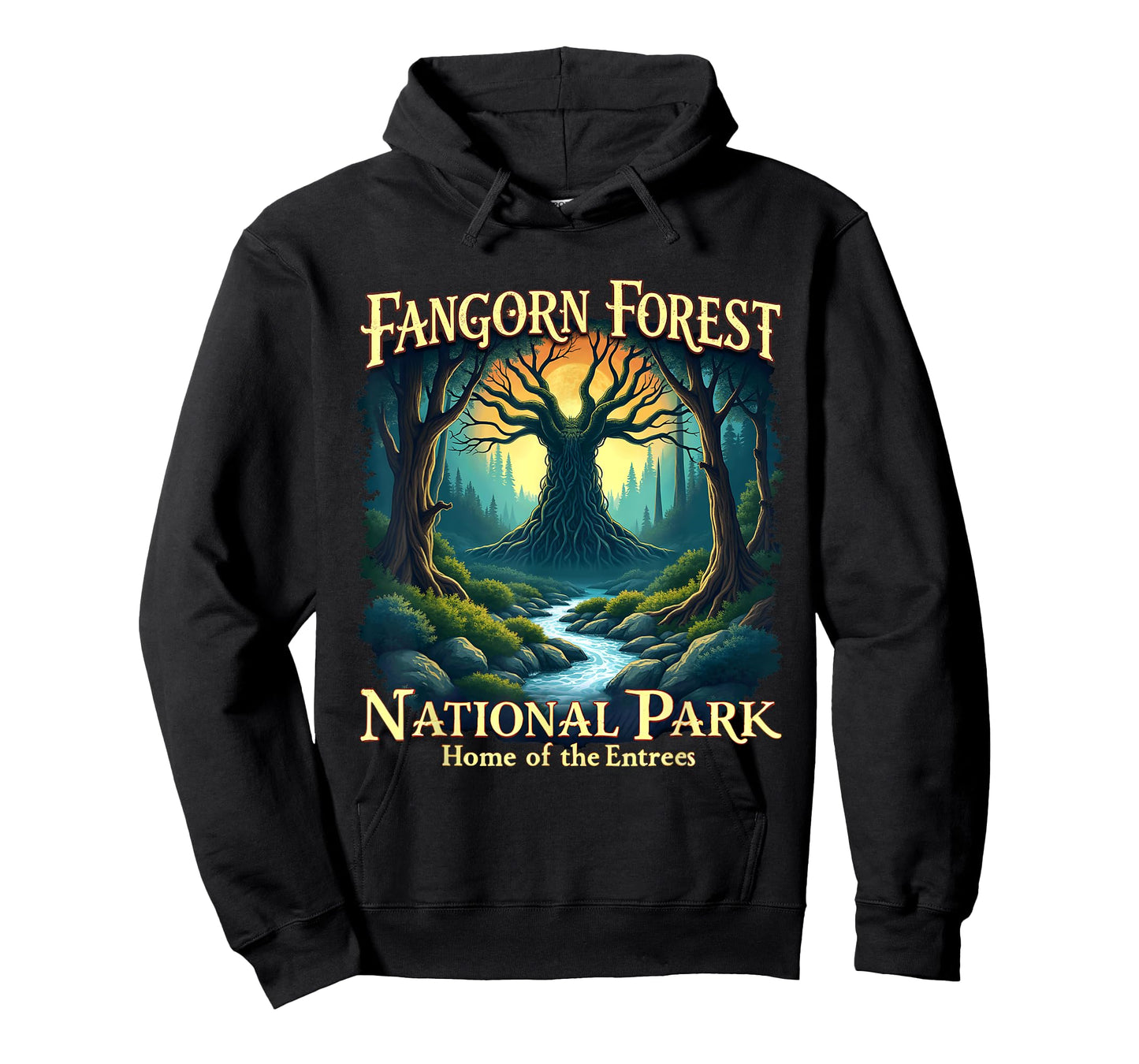 Vintage Fangorn Forest National Park Home Entrees T-Shirt