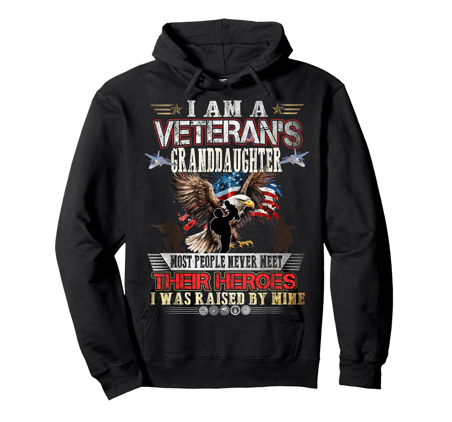 I Am A Veteran's Granddaughter Proud Veteran Mother Womens T-Shirt
