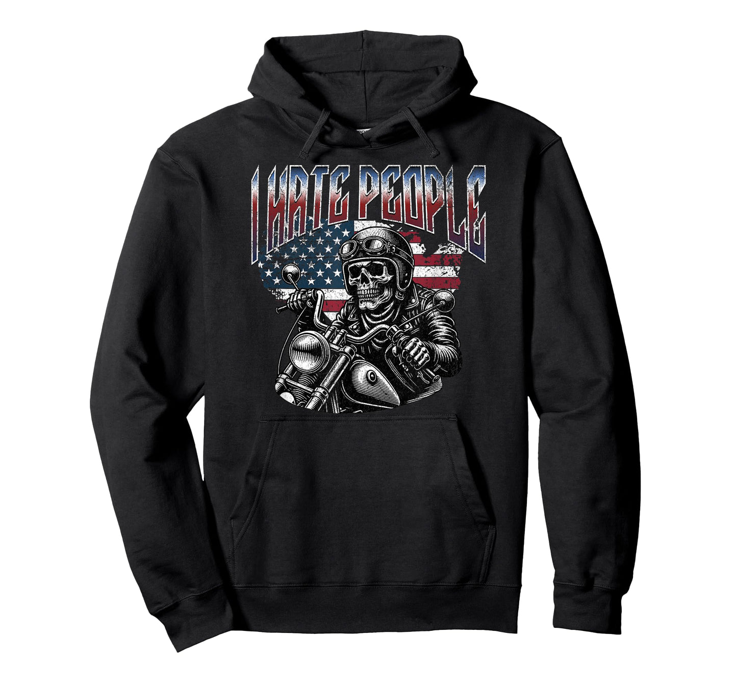 Love America I Hate People Shirt Funny Bootleg USA Flag Gift T-Shirt