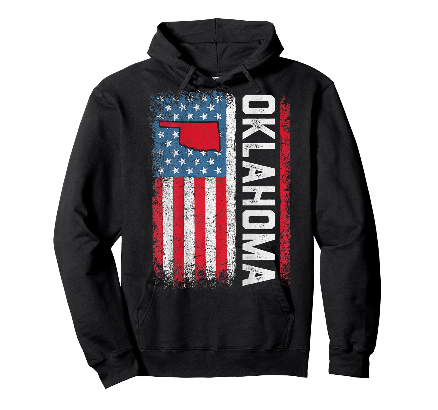 Vintage Oklahoma State USA Flag Shirt Oklahoma (On Back) T-Shirt