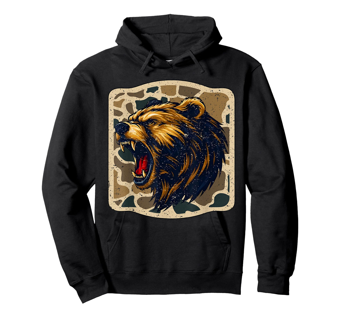 Bears Camo Football Game Day School Mascot Team Spirit T-Shirt